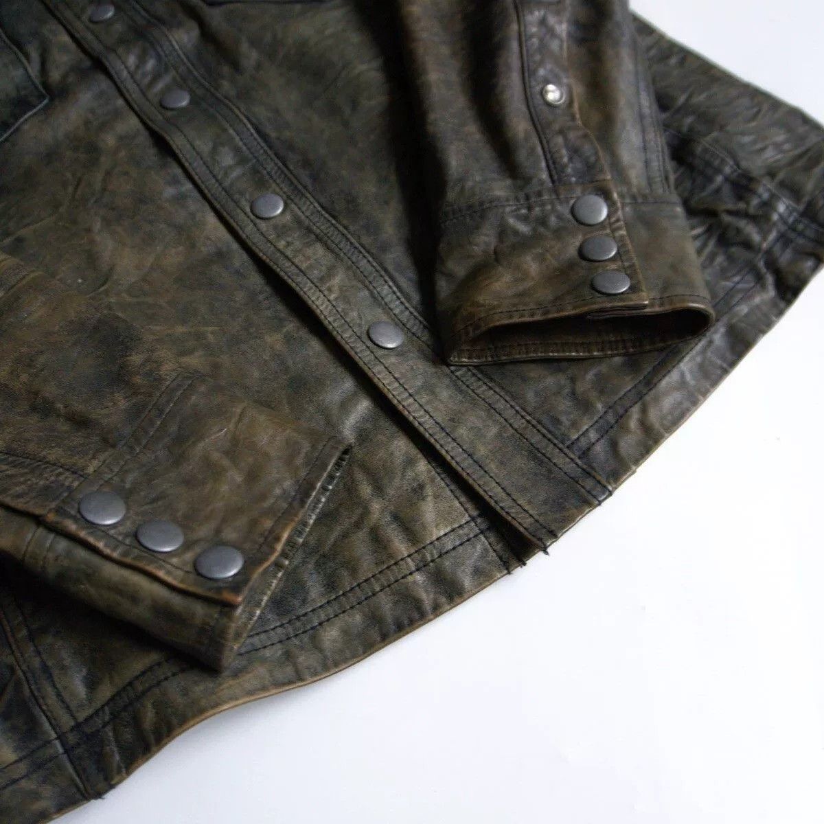 RRL Ralph Lauren ralph lauren heavy leather shirt jacket Size US M / EU 48-50 / 2 - 3 Thumbnail