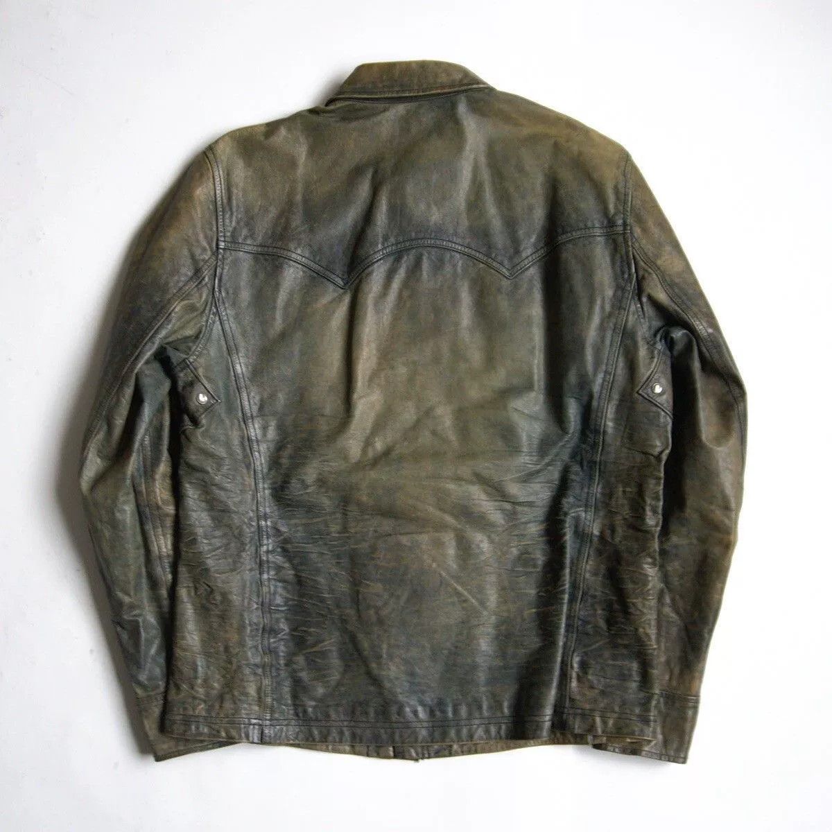 RRL Ralph Lauren ralph lauren heavy leather shirt jacket Size US M / EU 48-50 / 2 - 2 Thumbnail