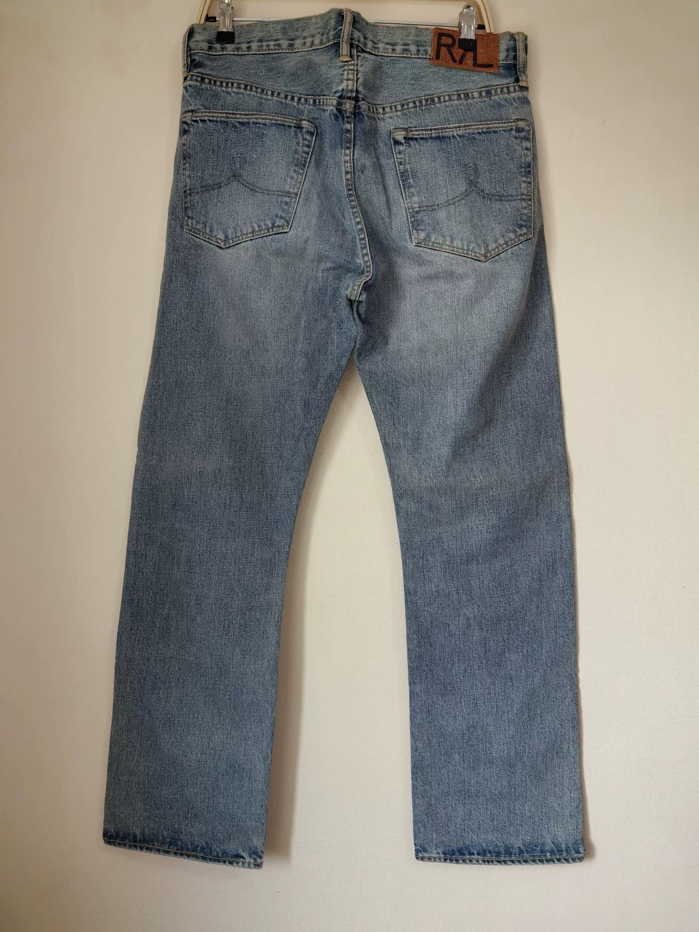 RRL Ralph Lauren classic straight leg ice blue jeans Size US 32 / EU 48 - 3 Thumbnail