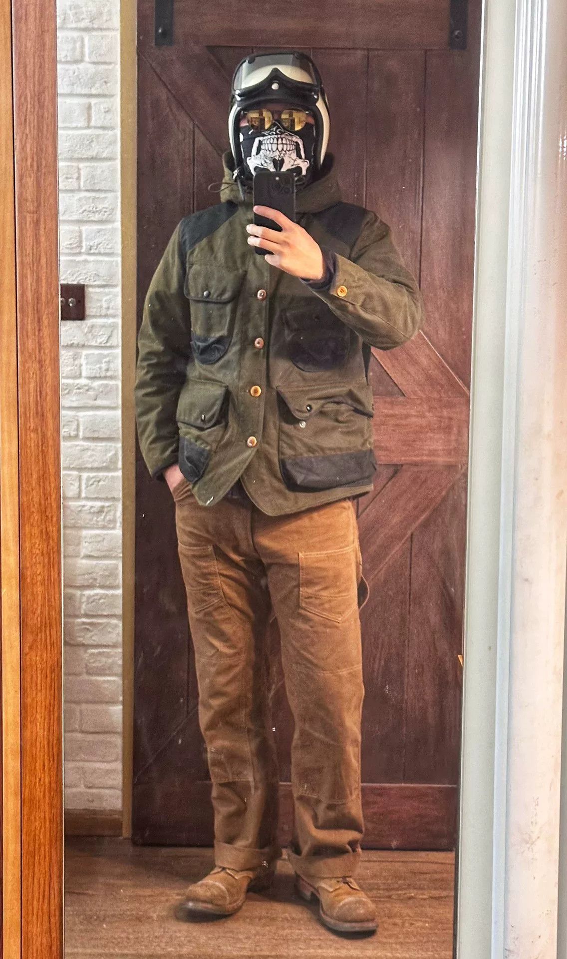 Freewheelers vintage redwood waxed outdoor jacket size 42 Size US L / EU 52-54 / 3 - 5 Thumbnail