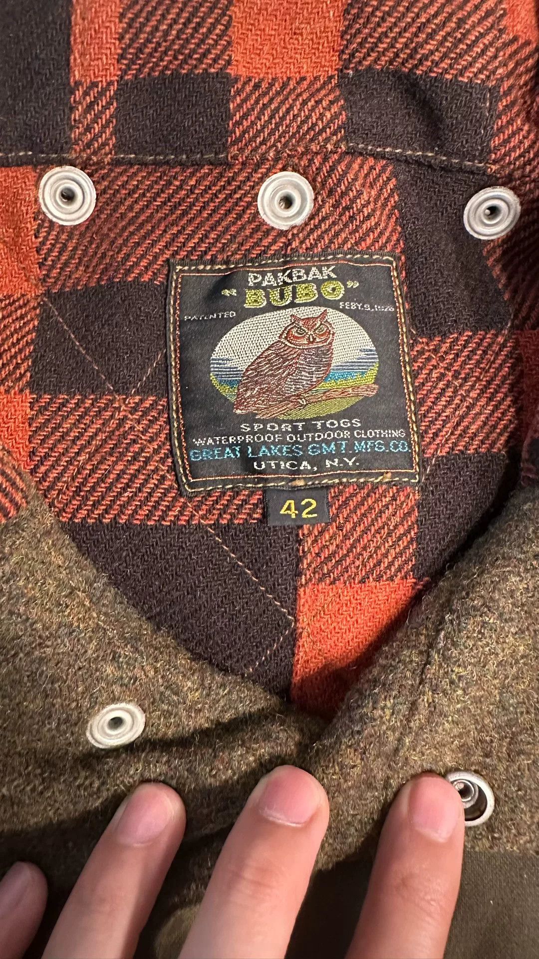 Freewheelers vintage redwood waxed outdoor jacket size 42 Size US L / EU 52-54 / 3 - 3 Thumbnail