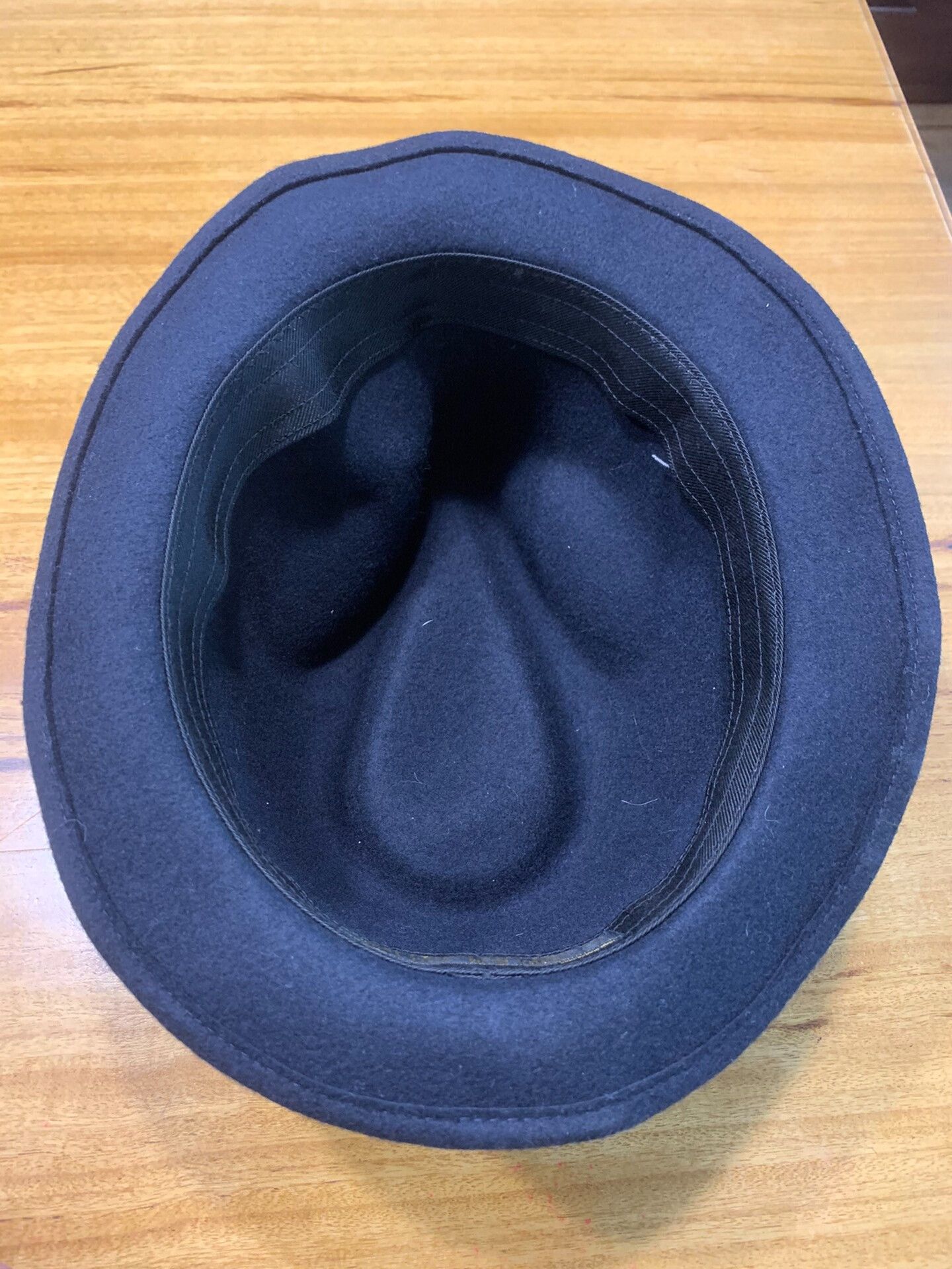 Freewheelers deep blue wool fedora hat for men Size ONE SIZE - 4 Thumbnail
