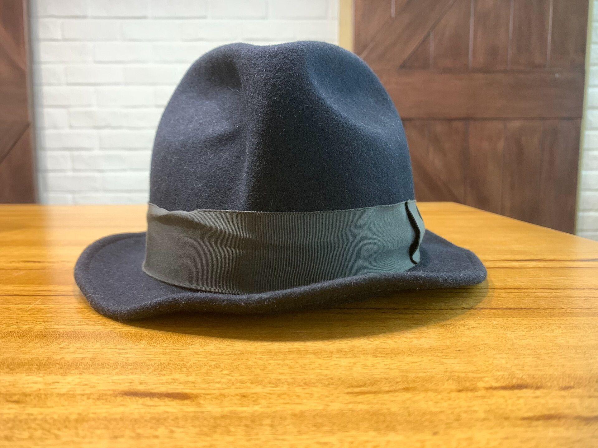 Freewheelers deep blue wool fedora hat for men Size ONE SIZE - 2 Thumbnail