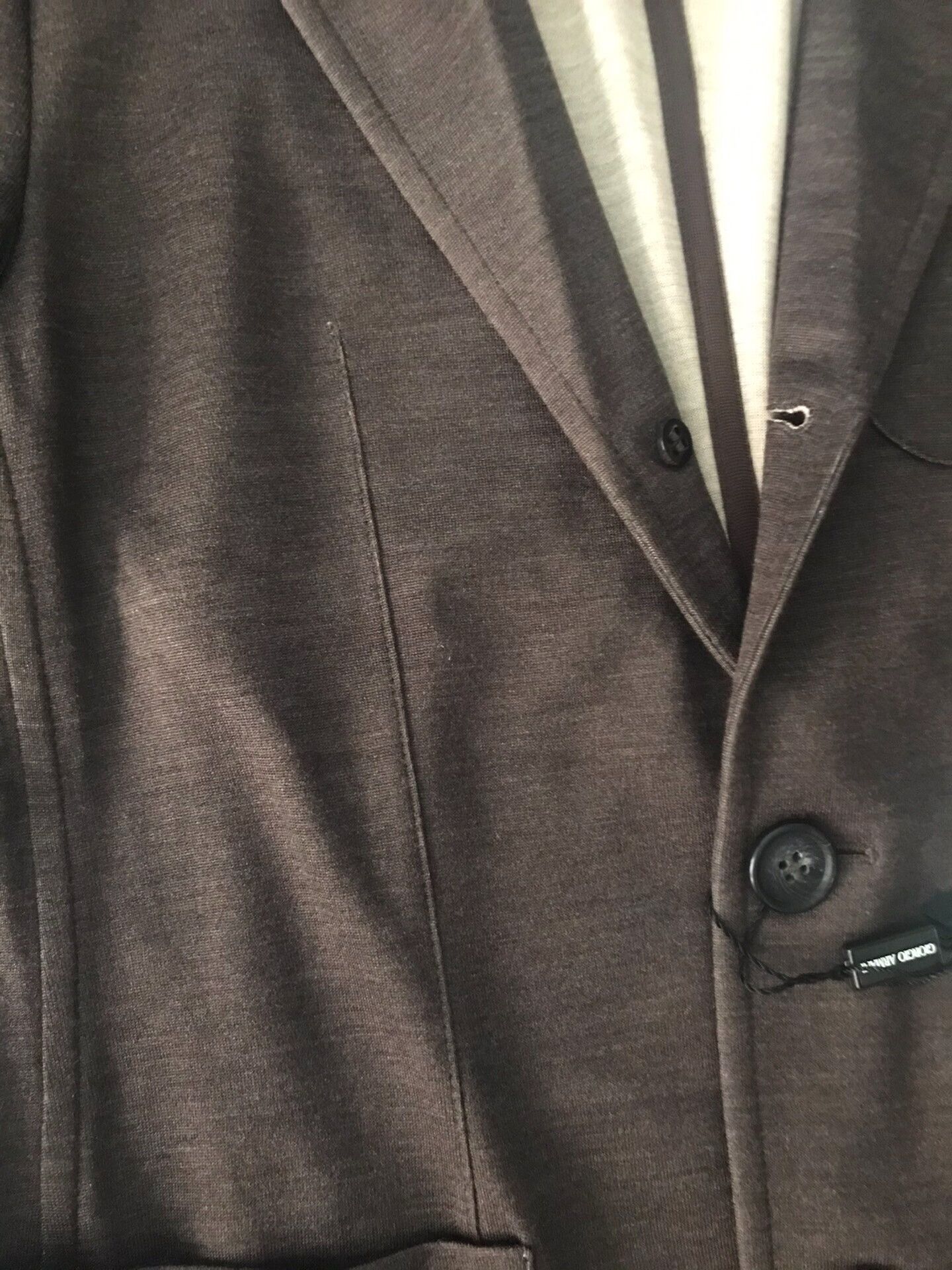 Giorgio Armani brown cashmere silk business casual jacket Size US L / EU 52-54 / 3 - 4 Thumbnail