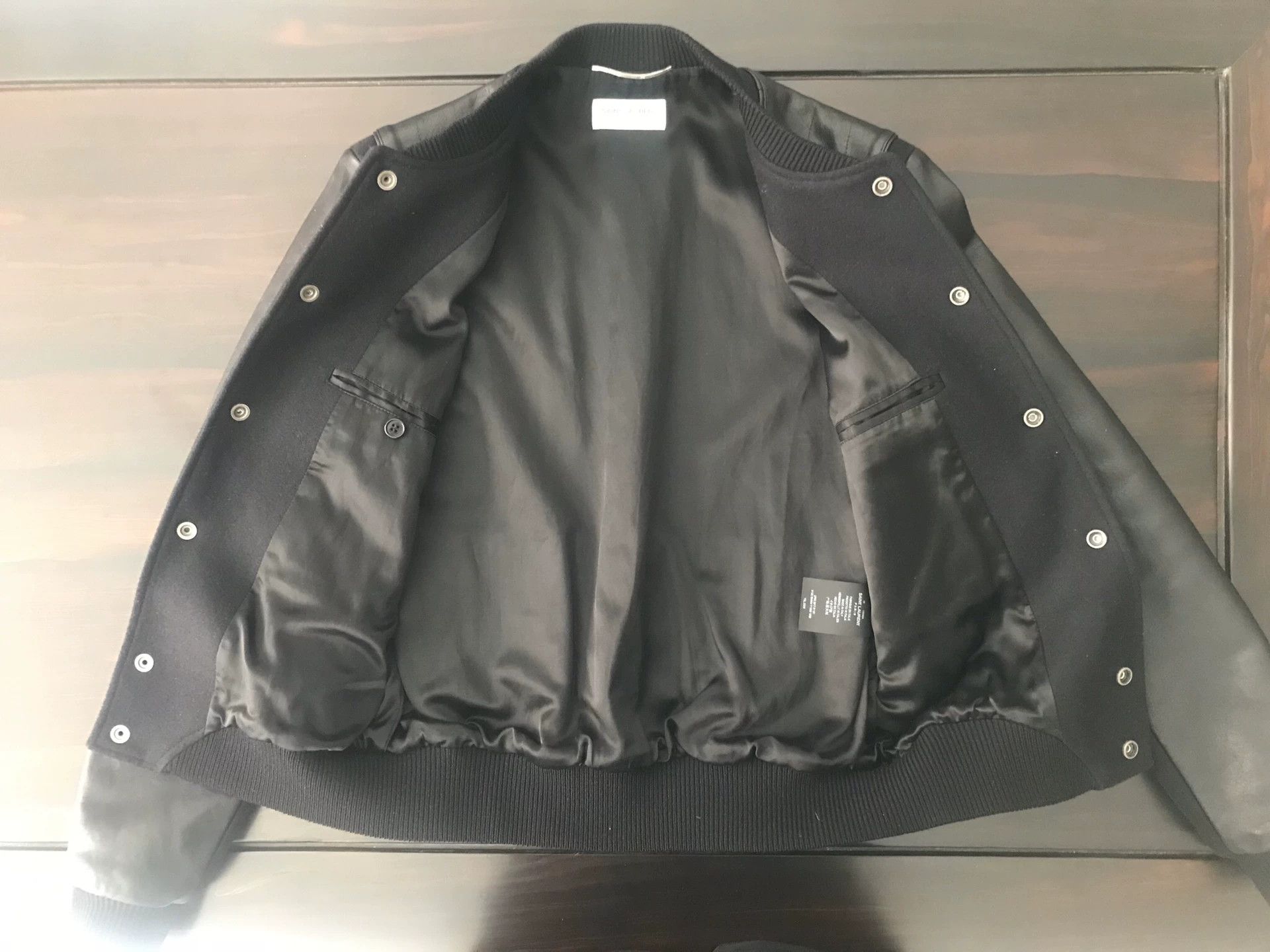 Yves Saint Laurent saint laurent wool and leather varsity jacket Size US M / EU 48-50 / 2 - 5 Thumbnail