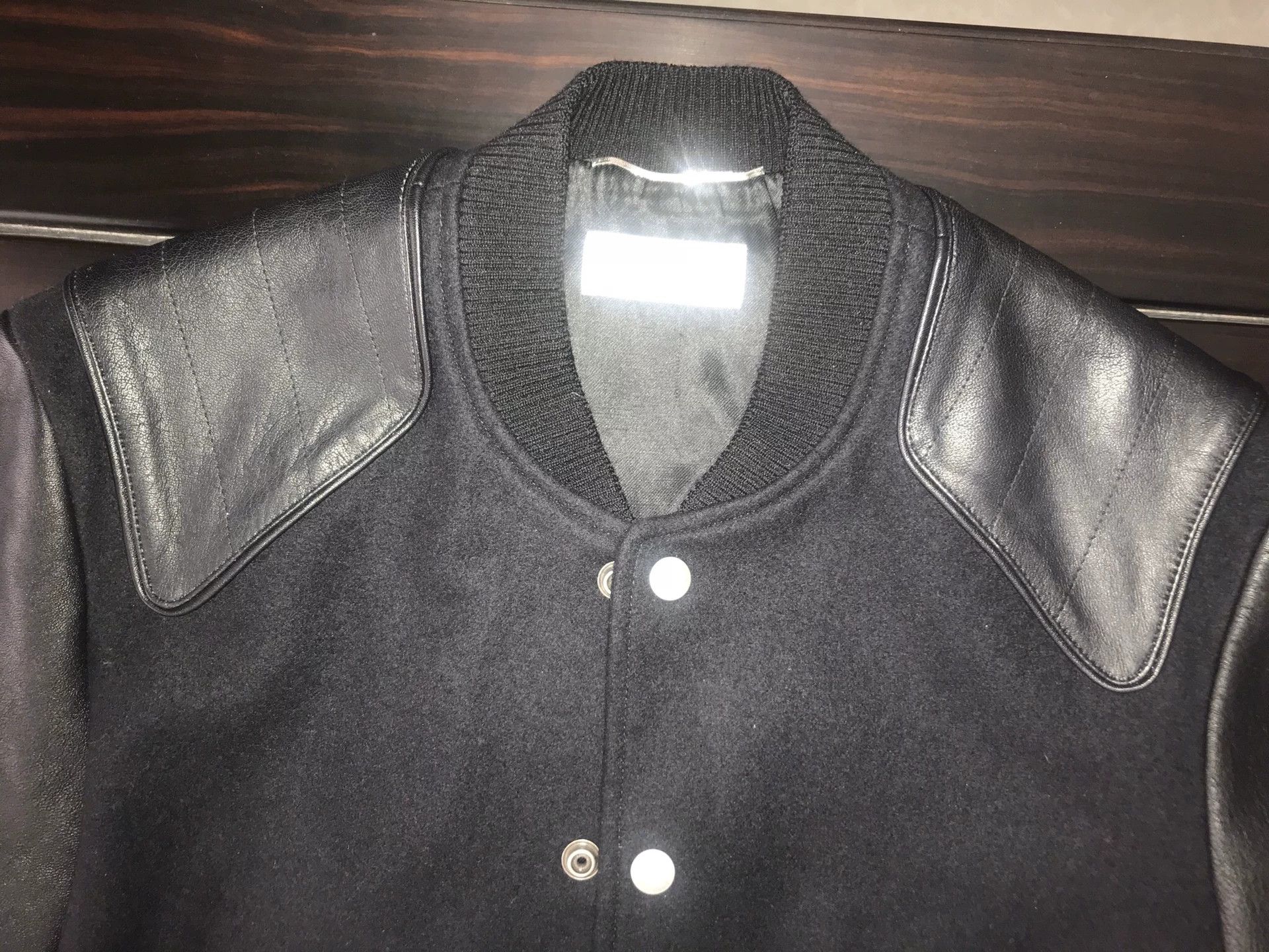 Yves Saint Laurent saint laurent wool and leather varsity jacket Size US M / EU 48-50 / 2 - 3 Thumbnail