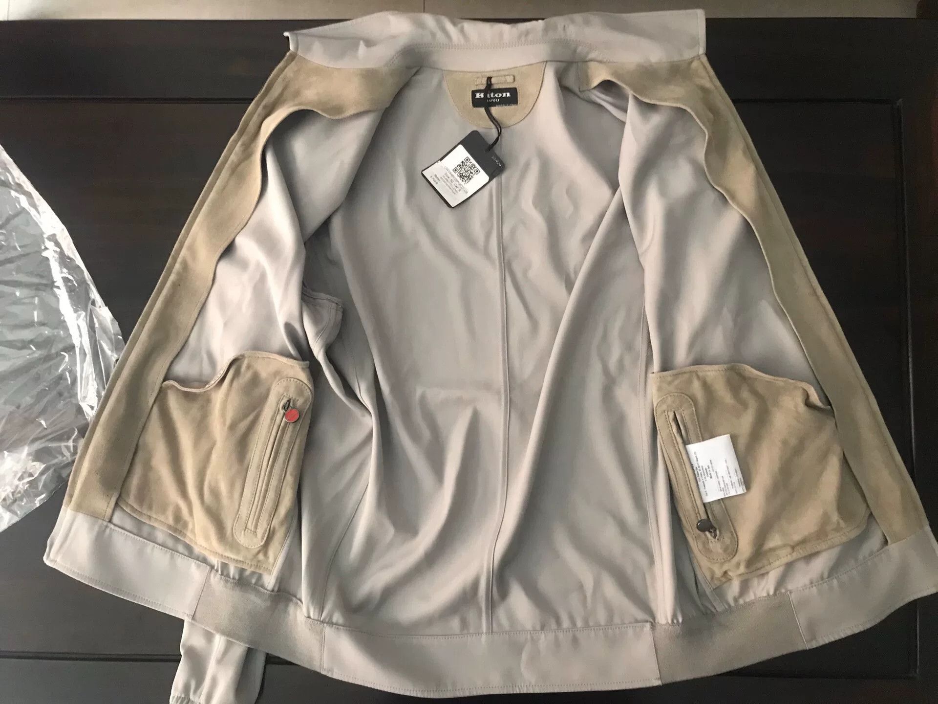Kiton kiton wool blend lightweight jacket in beige Size US L / EU 52-54 / 3 - 7 Thumbnail