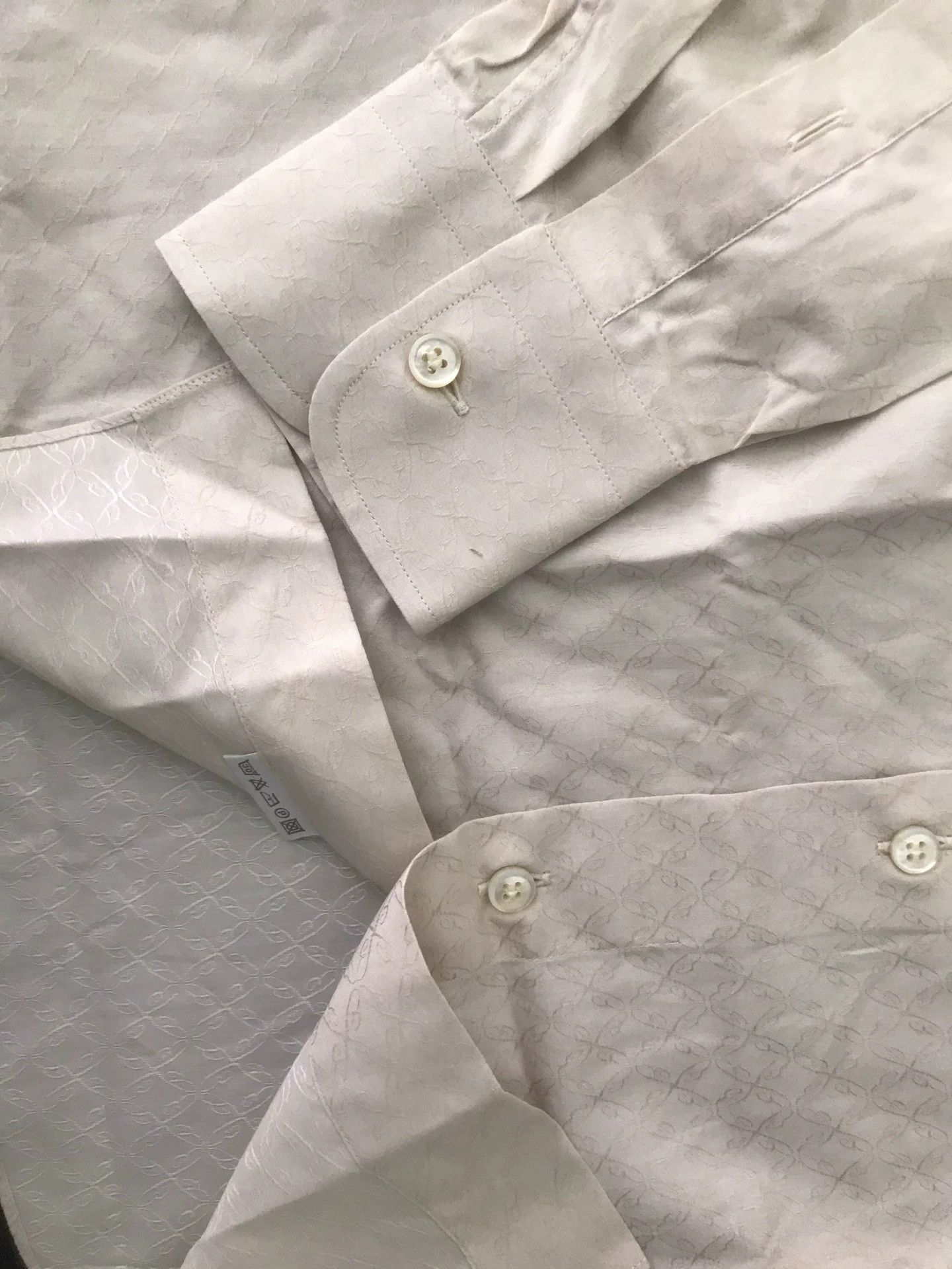 new brioni jacquard shirt size S