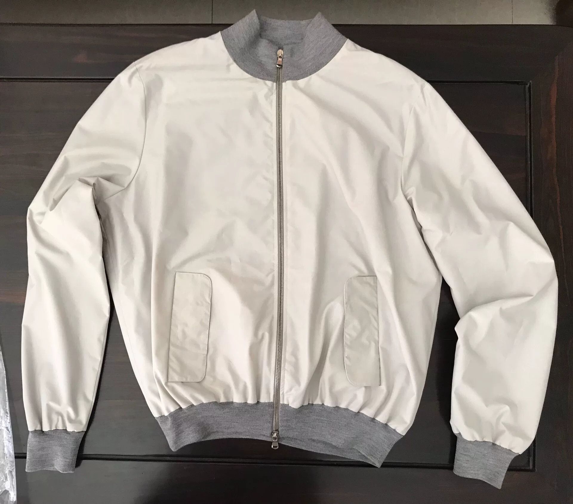 Cesare Attolini cesare attolini gray wool bomber jacket Size US L / EU 52-54 / 3 - 4 Thumbnail