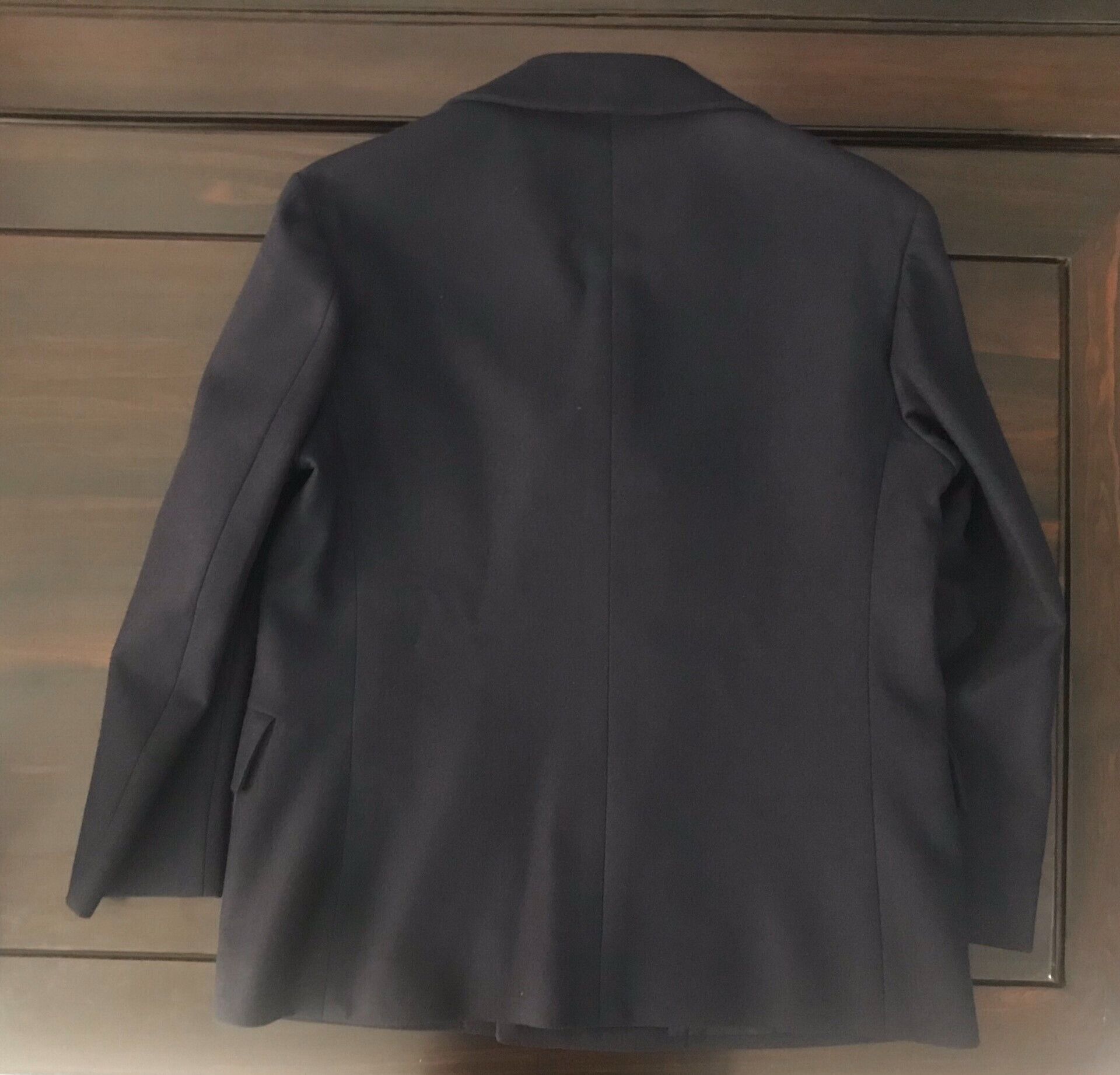 Ermenegildo Zegna luxury navy wool coat for men Size US L / EU 52-54 / 3 - 2 Thumbnail