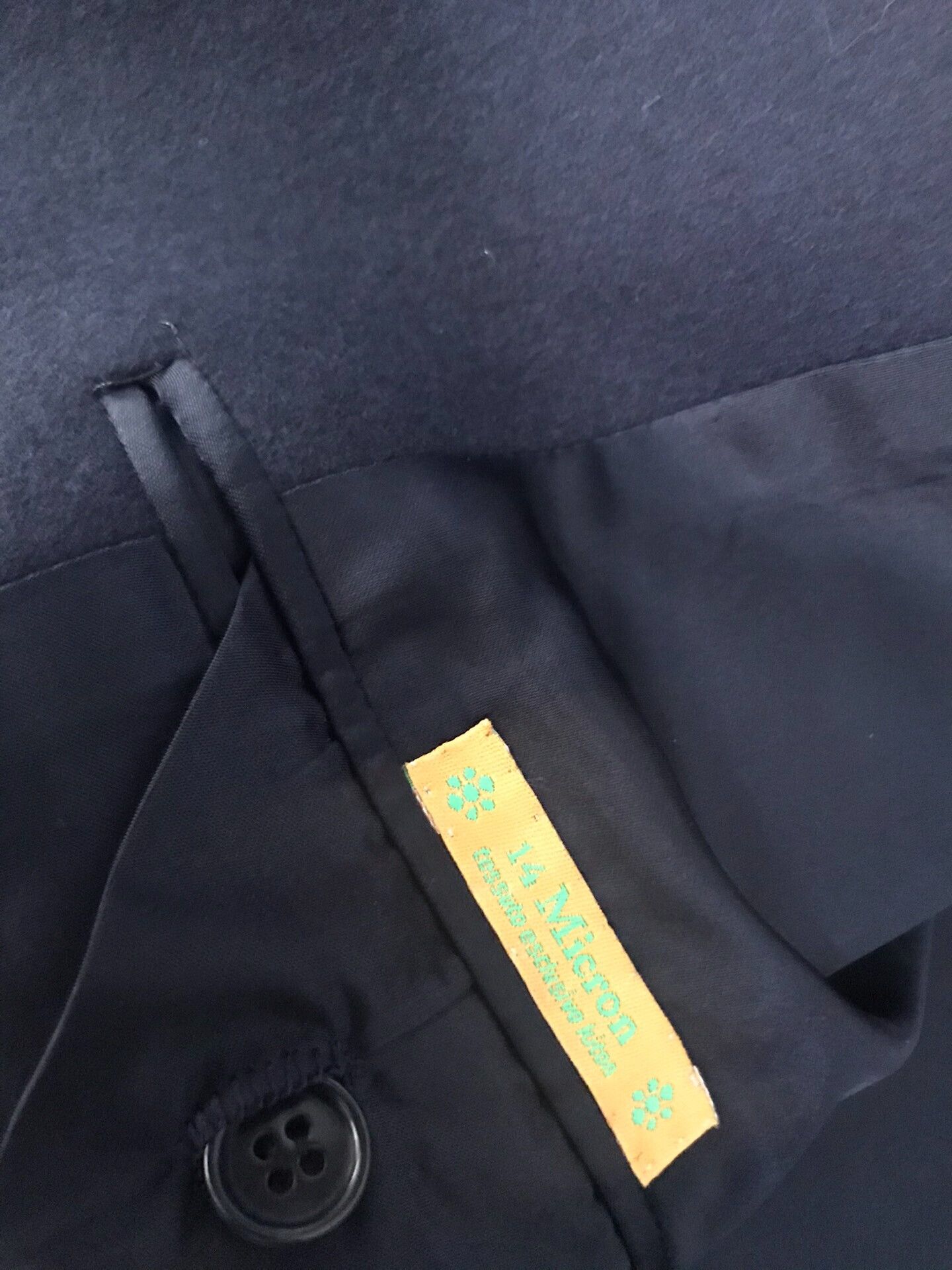 Ermenegildo Zegna luxury navy wool coat for men Size US L / EU 52-54 / 3 - 7 Thumbnail