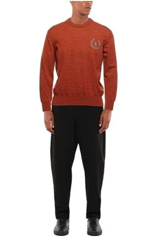 Billionaire Couture luxury gray wool sweater with logo Size US L / EU 52-54 / 3 - 9 Thumbnail