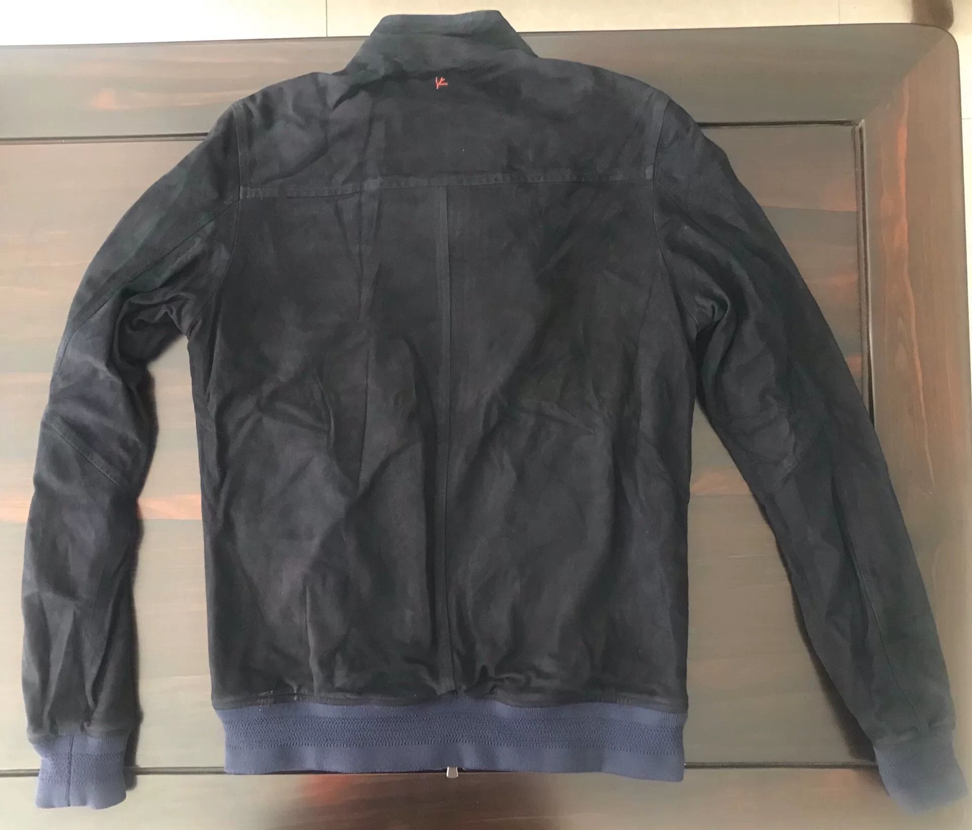 Isaia Napolii new isaia suede leather jacket in dark color Size US L / EU 52-54 / 3 - 3 Thumbnail
