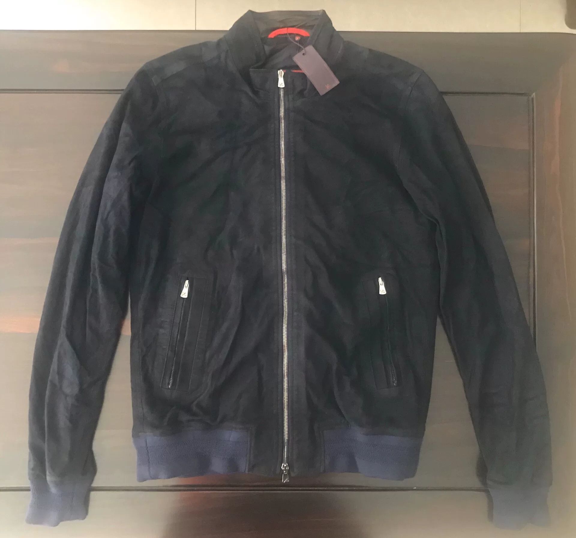 Isaia Napolii new isaia suede leather jacket in dark color Size US L / EU 52-54 / 3 - 2 Thumbnail