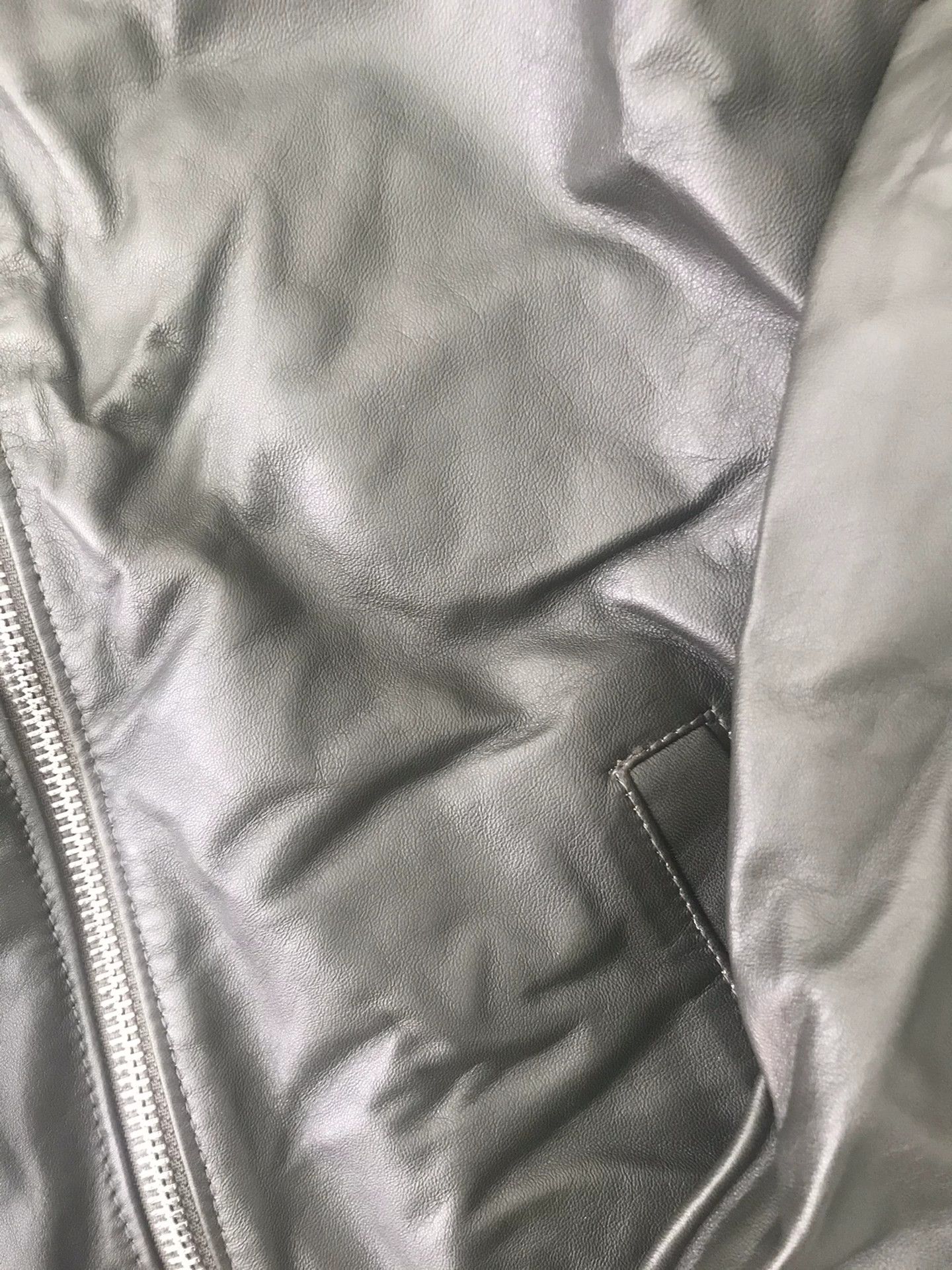 Giorgio Brato handcrafted dark green leather motorcycle jacket Size US L / EU 52-54 / 3 - 5 Thumbnail