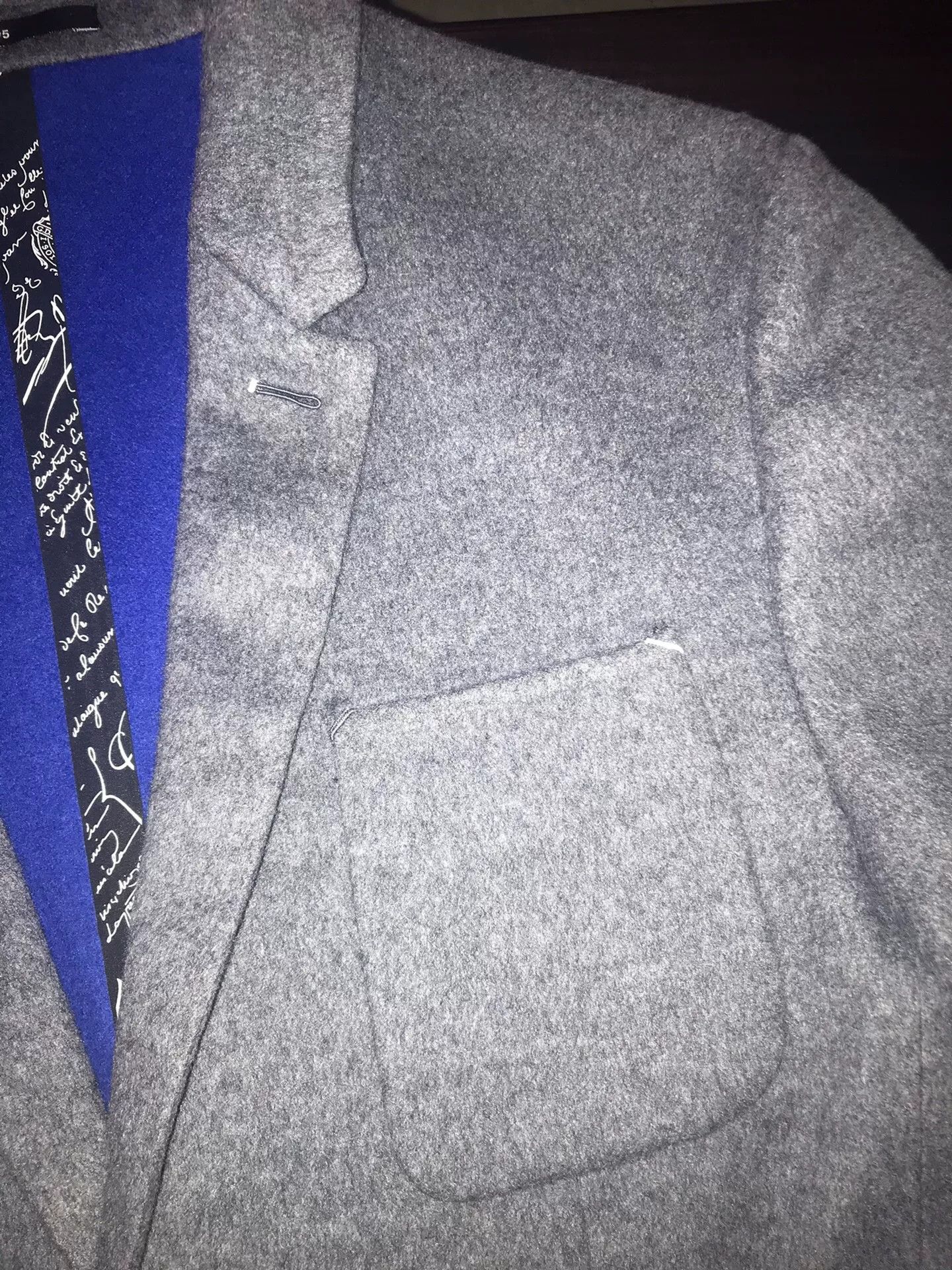 Ermenegildo Zegna gray-blue wool cashmere blazer size 50 Size US L / EU 52-54 / 3 - 5 Thumbnail