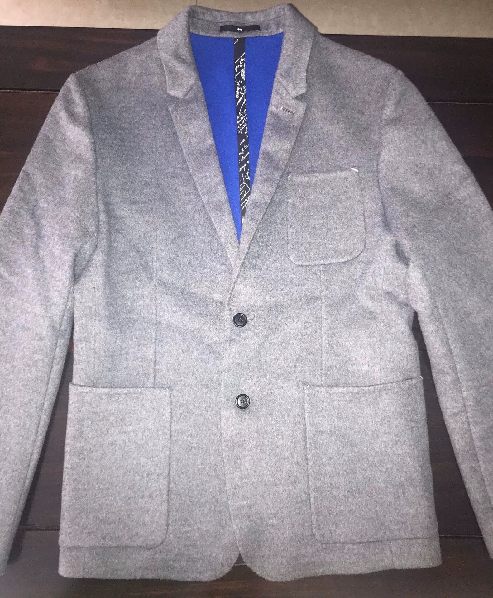 Ermenegildo Zegna gray-blue wool cashmere blazer size 50 Size US L / EU 52-54 / 3 - 2 Thumbnail