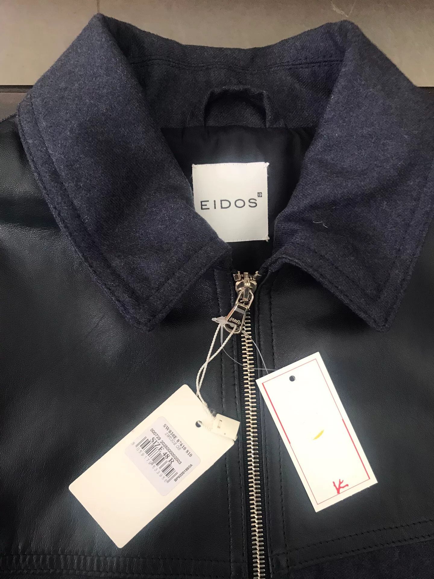 Eidos Napoli eidos wool and leather jacket size 48 Size US L / EU 52-54 / 3 - 4 Thumbnail