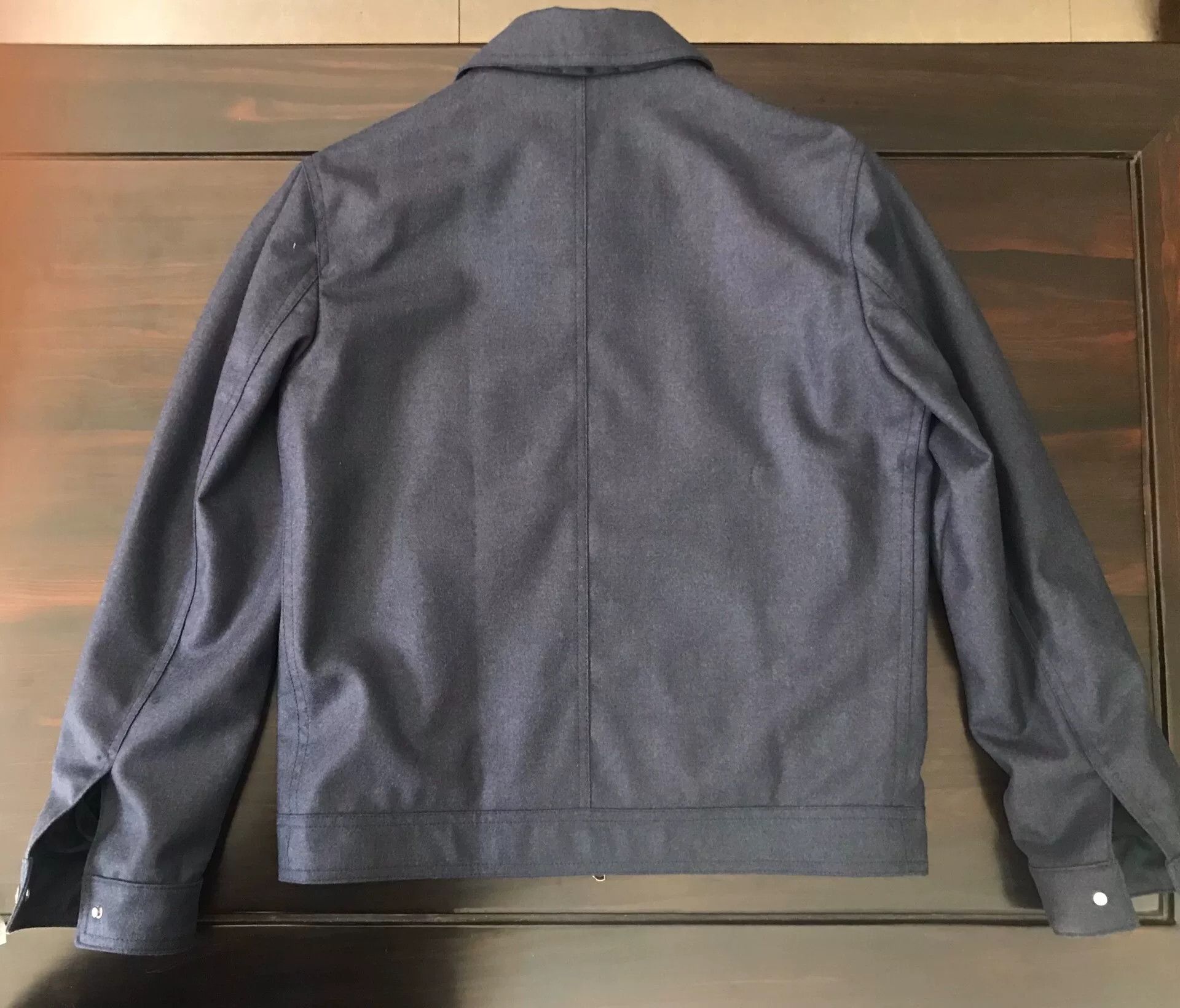 Eidos Napoli eidos wool and leather jacket size 48 Size US L / EU 52-54 / 3 - 3 Thumbnail