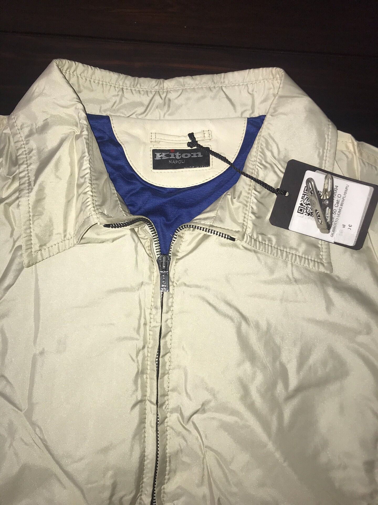 Kiton silk cashmere jacket for men in cream Size US L / EU 52-54 / 3 - 3 Thumbnail
