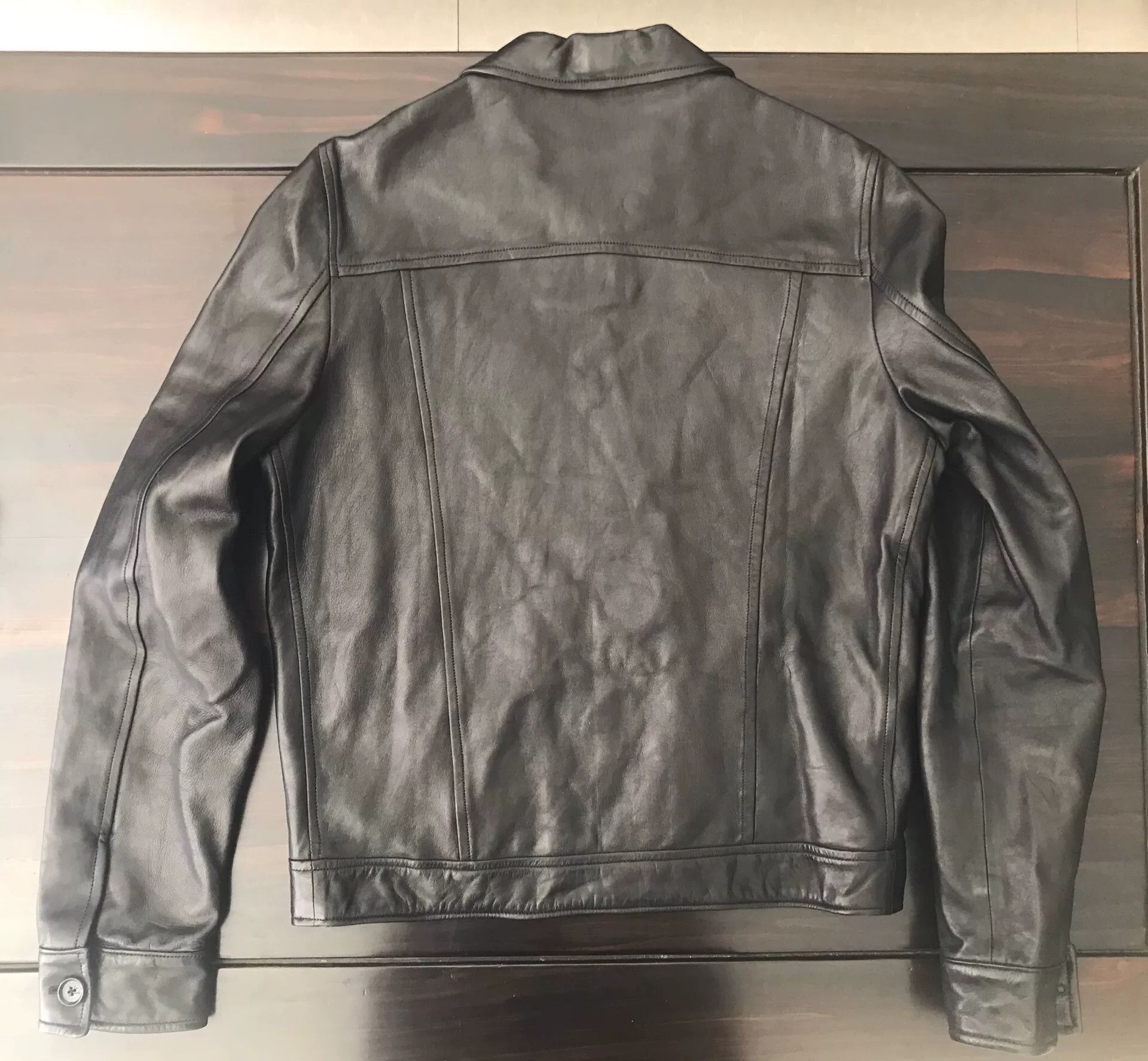 Isaia Napolii isaia black leather jacket size 48 Size US M / EU 48-50 / 2 - 3 Thumbnail