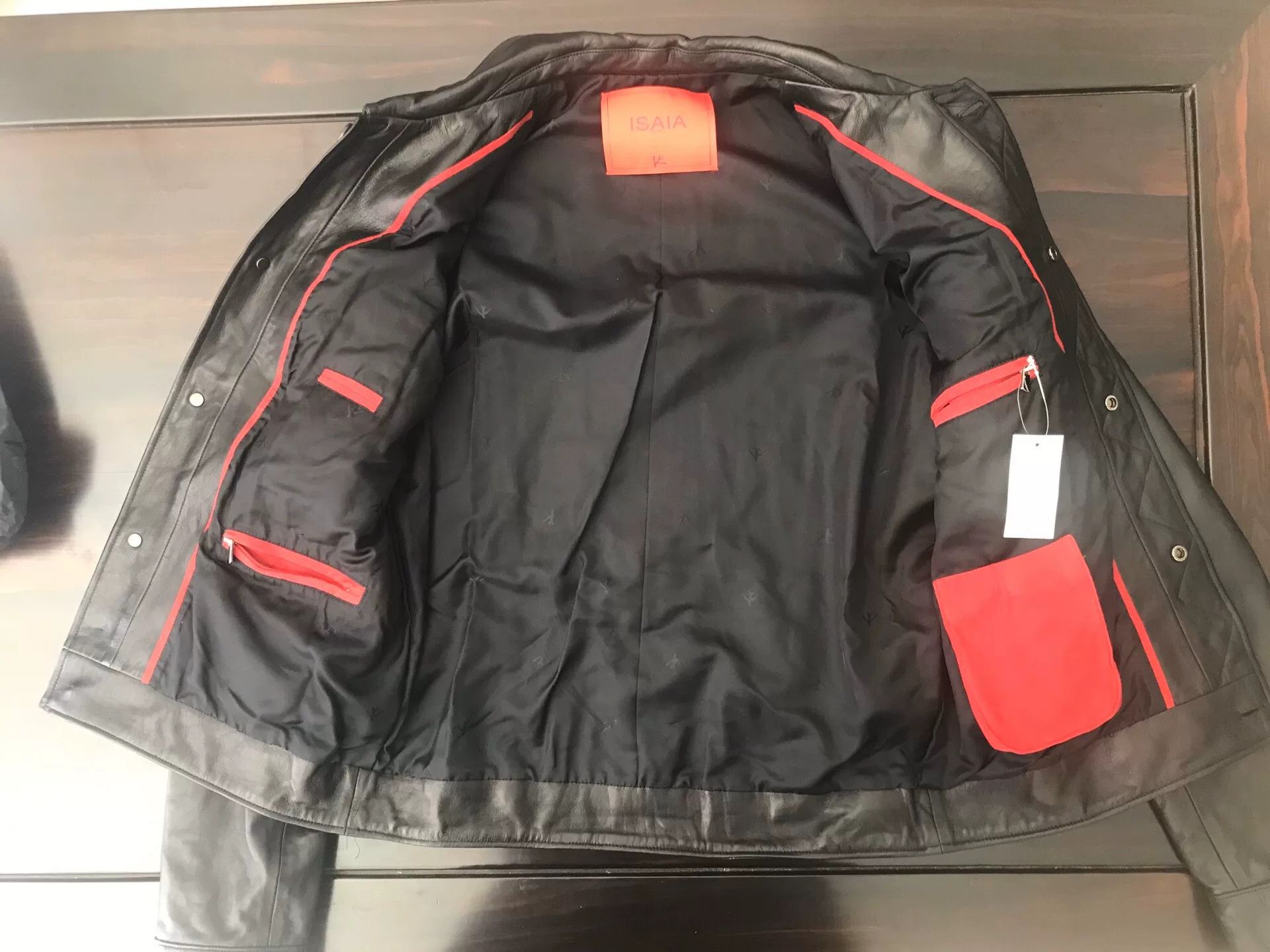 Isaia Napolii isaia black leather jacket size 48 Size US M / EU 48-50 / 2 - 7 Thumbnail