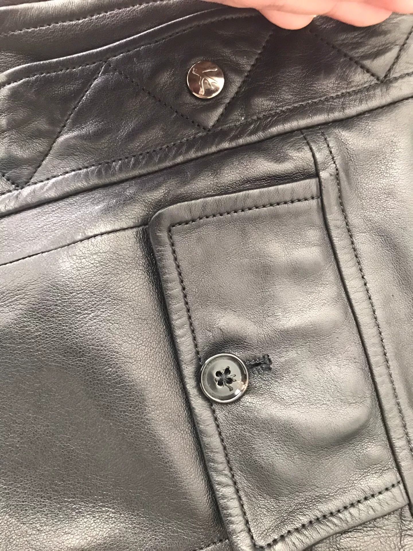 Isaia Napolii isaia black leather jacket size 48 Size US M / EU 48-50 / 2 - 6 Thumbnail