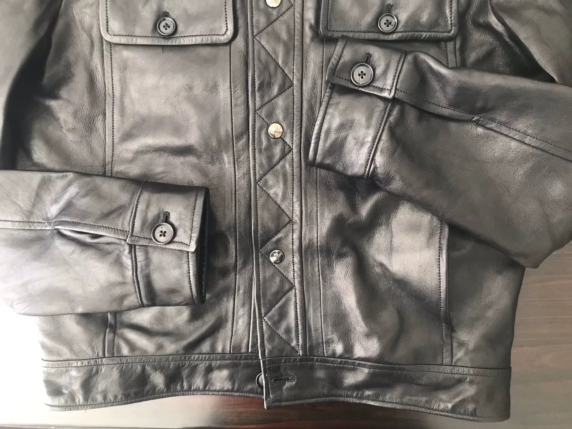 Isaia Napolii isaia black leather jacket size 48 Size US M / EU 48-50 / 2 - 4 Thumbnail