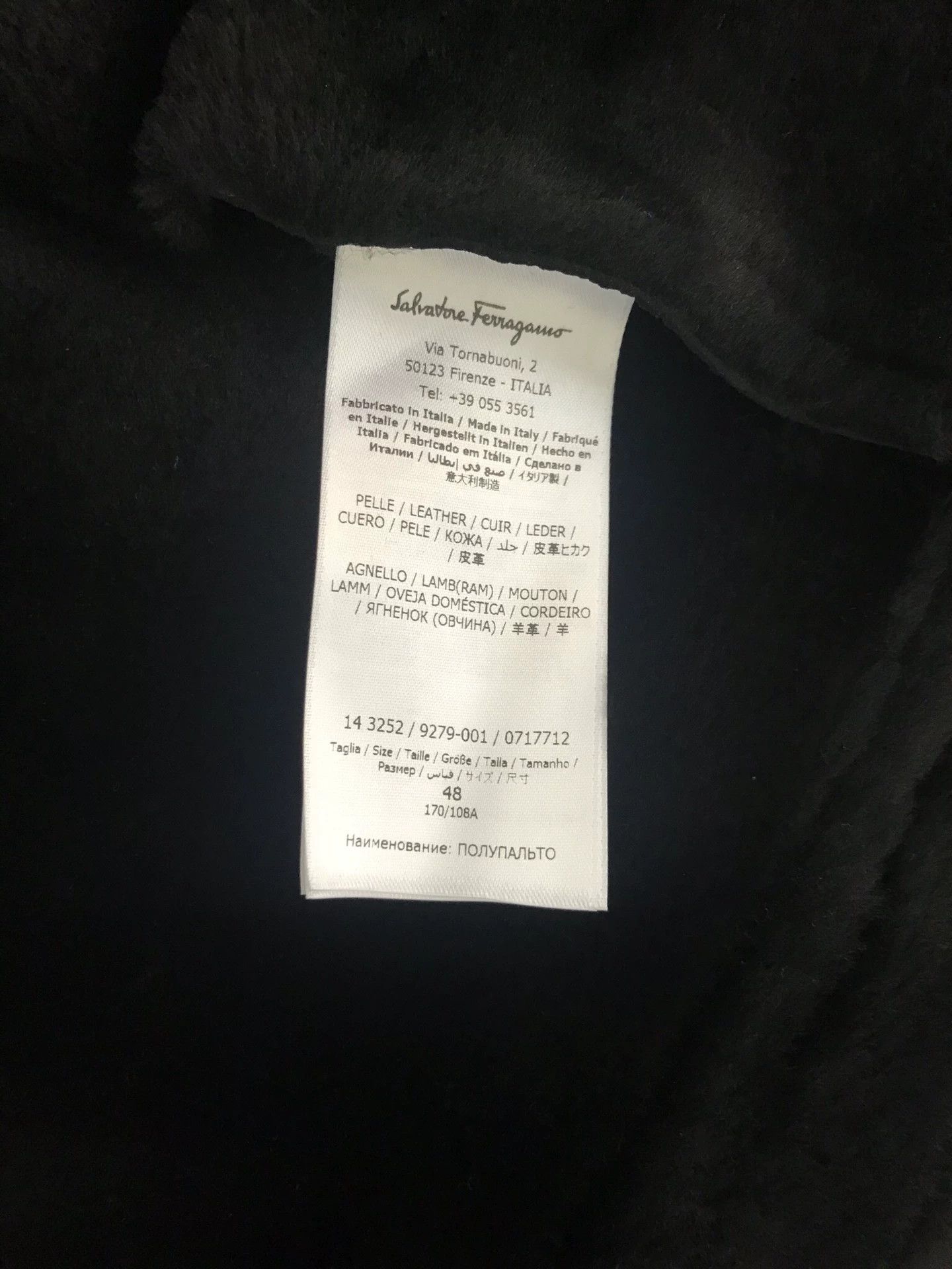 Salvatore Ferragamo black shearling coat by salvatore ferragamo Size L / US 10 / IT 46 - 6 Thumbnail