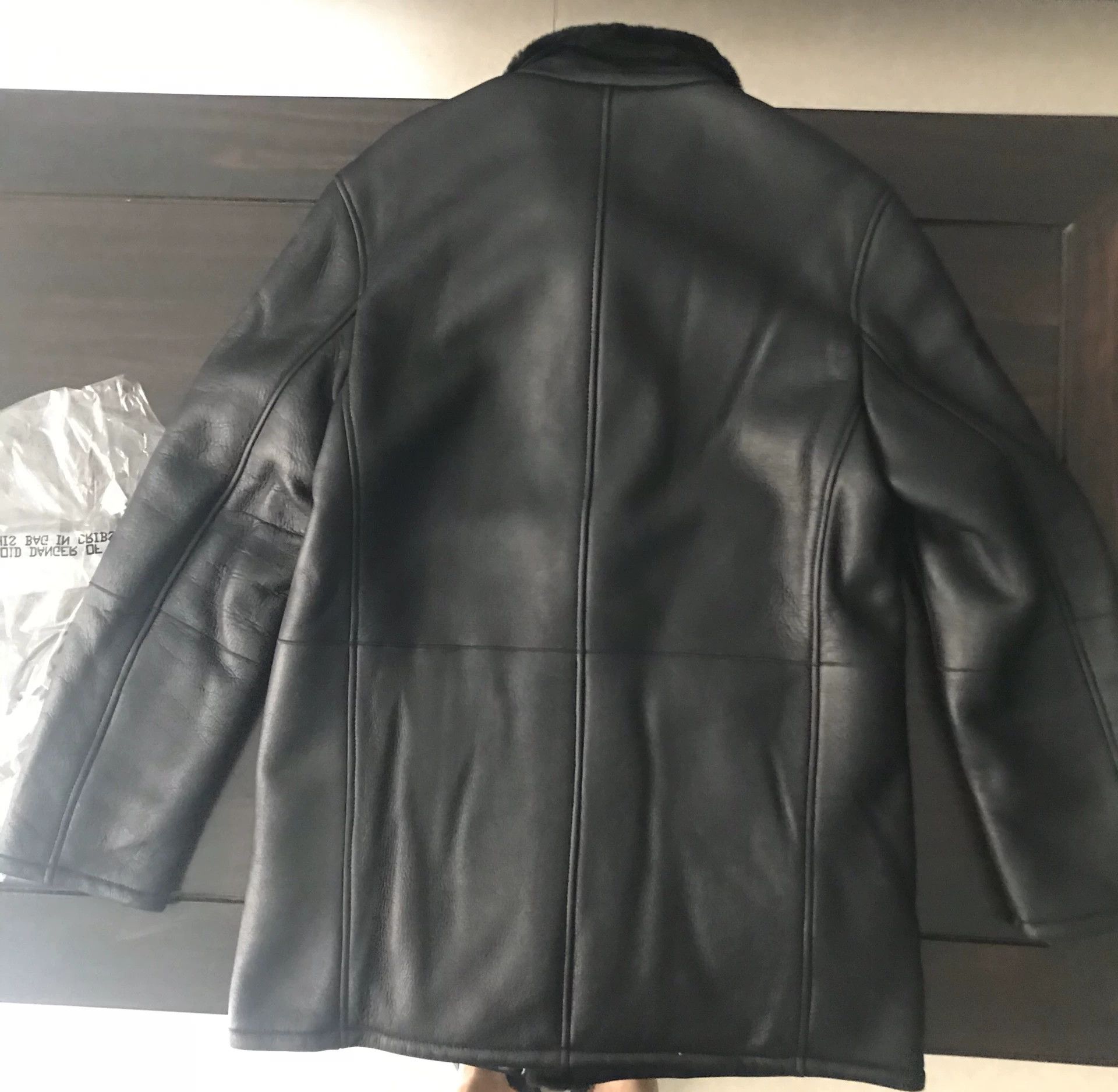 Salvatore Ferragamo black shearling coat by salvatore ferragamo Size L / US 10 / IT 46 - 3 Thumbnail