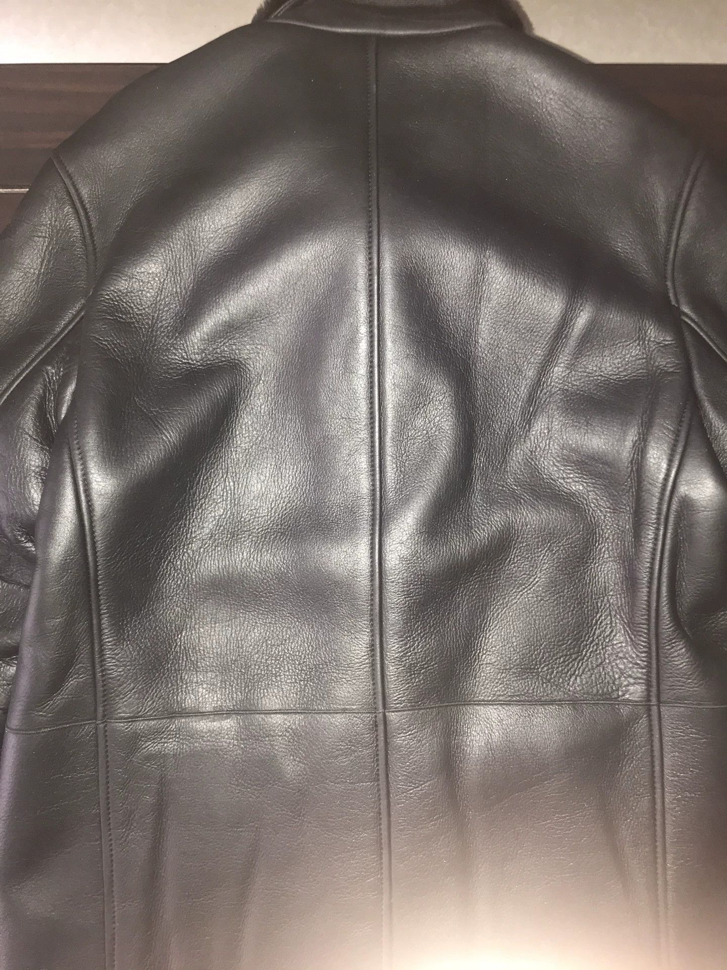 Salvatore Ferragamo black shearling coat by salvatore ferragamo Size L / US 10 / IT 46 - 4 Thumbnail