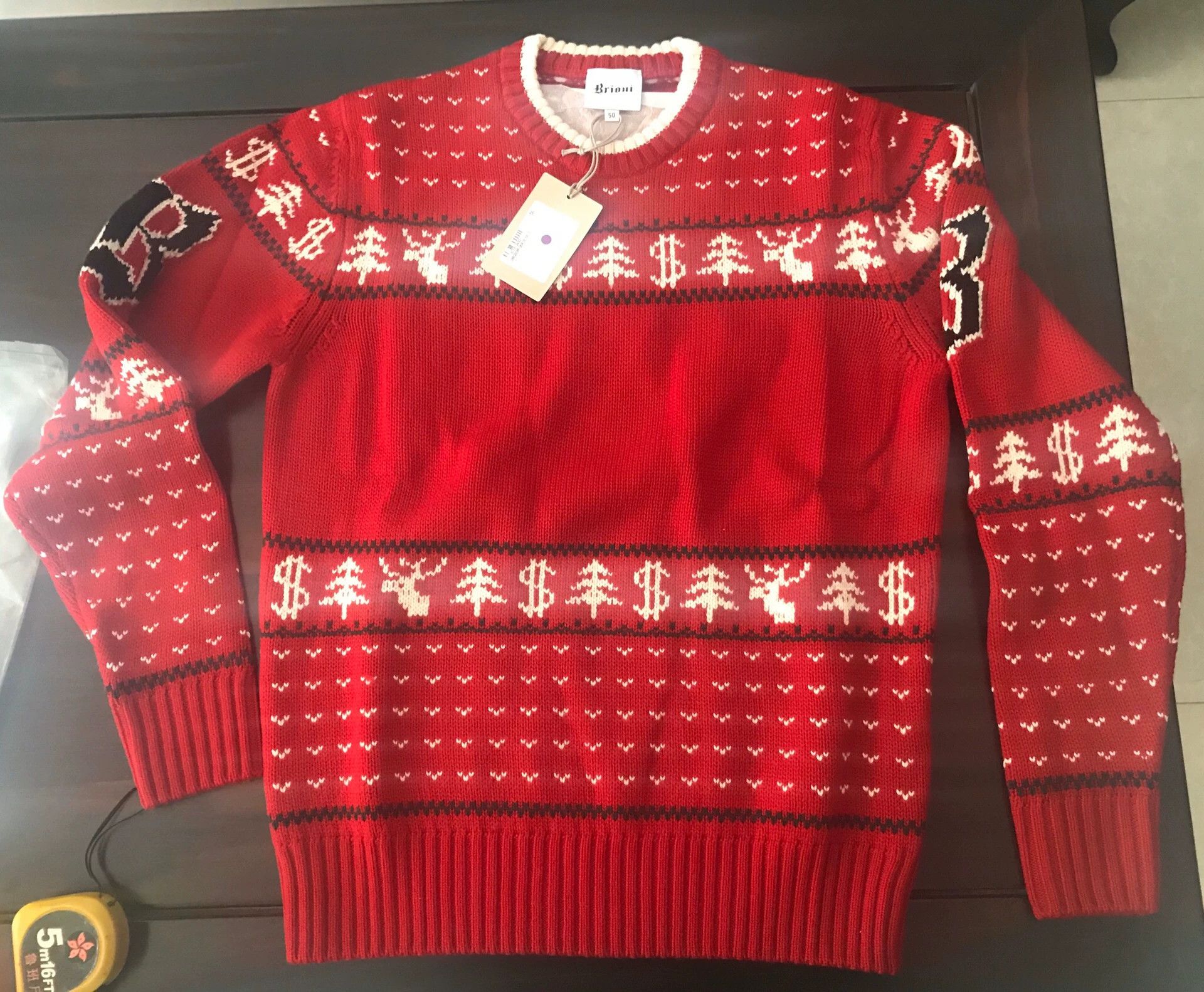 Brioni brioni thick wool men's sweater in red Size US L / EU 52-54 / 3 - 2 Thumbnail