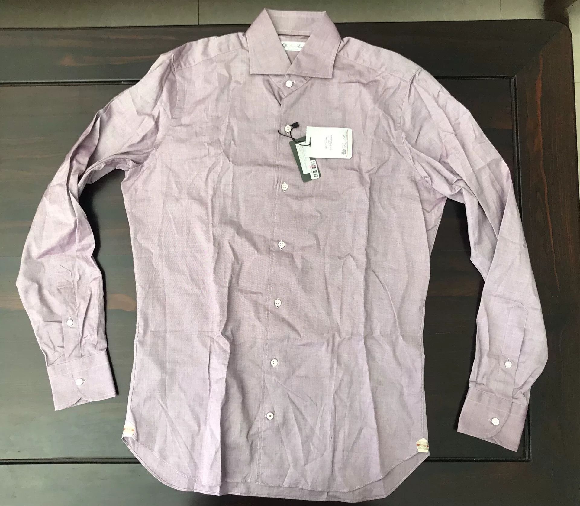 Loro Piana Loro Piana Long Sleeve Dress Shirt Size US M / EU 48-50 / 2 - 2 Thumbnail