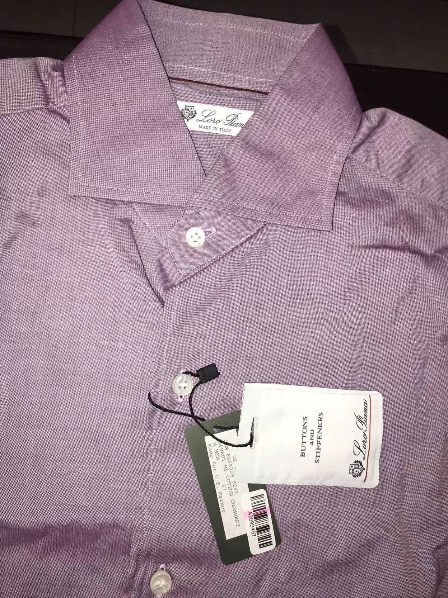 Loro Piana Loro Piana Long Sleeve Dress Shirt Size US M / EU 48-50 / 2 - 4 Thumbnail