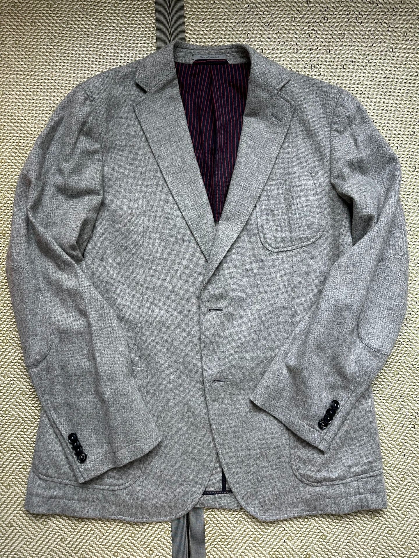 Ermenegildo Zegna gray wool blazer by Ermenegildo Zegna Size US L / EU 52-54 / 3 - 2 Thumbnail
