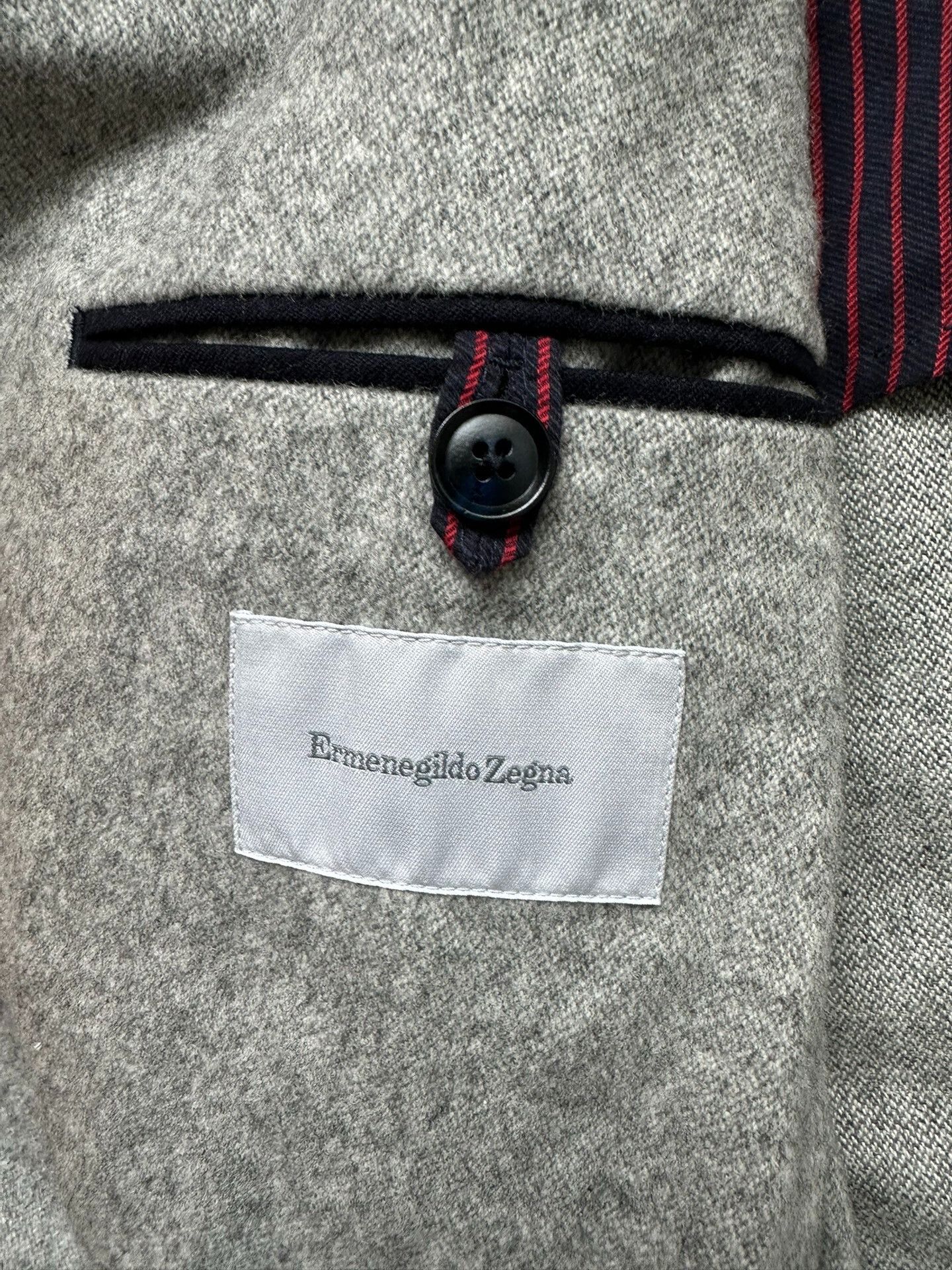 Ermenegildo Zegna gray wool blazer by Ermenegildo Zegna Size US L / EU 52-54 / 3 - 6 Thumbnail