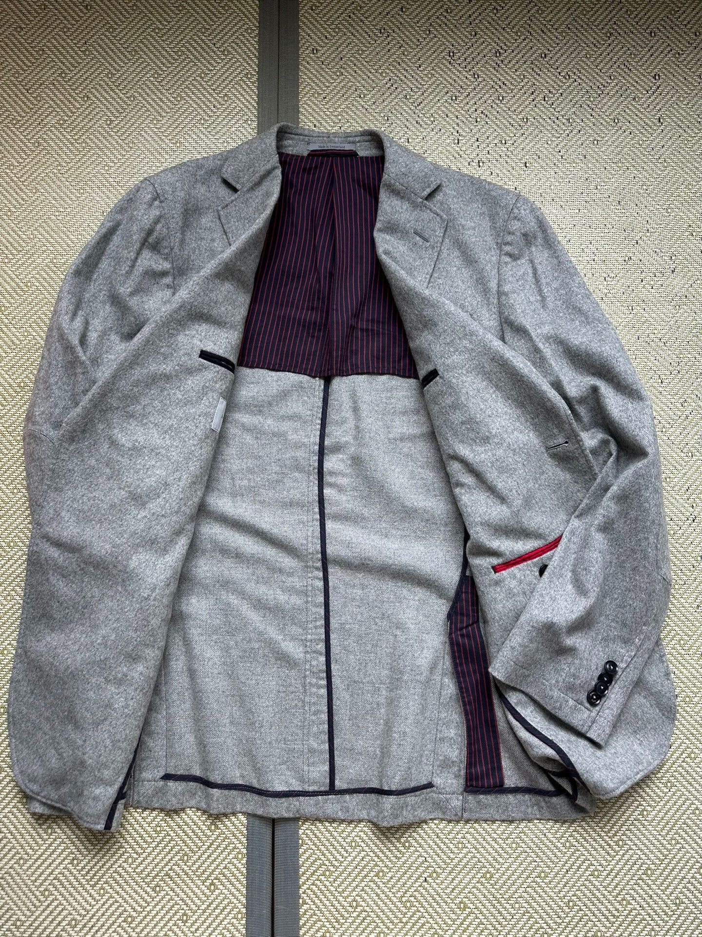 Ermenegildo Zegna gray wool blazer by Ermenegildo Zegna Size US L / EU 52-54 / 3 - 5 Thumbnail