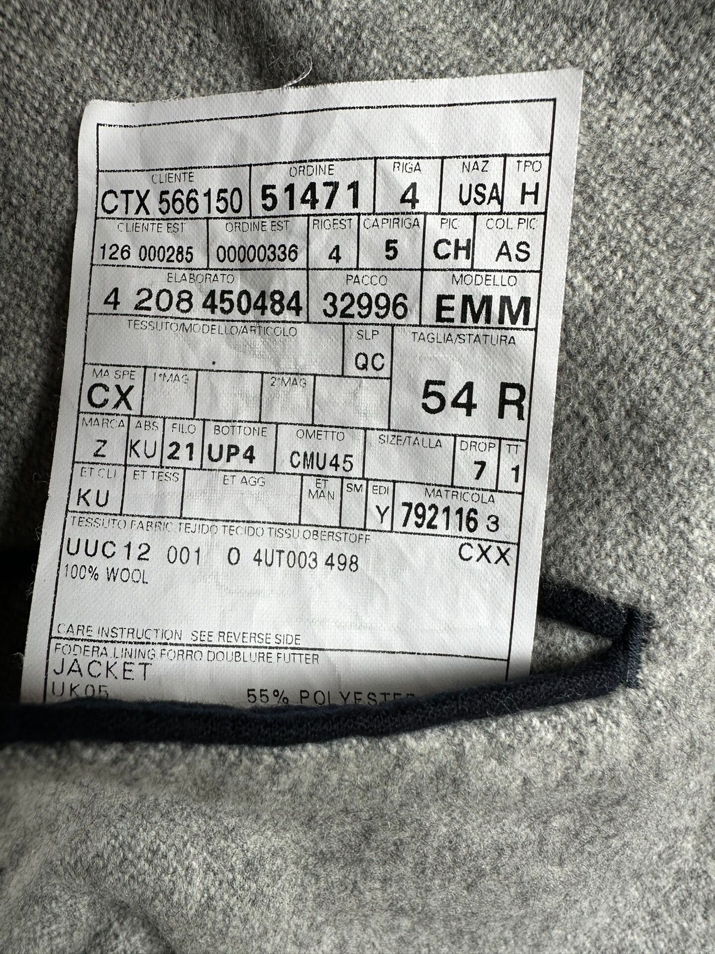 Ermenegildo Zegna gray wool blazer by Ermenegildo Zegna Size US L / EU 52-54 / 3 - 7 Thumbnail