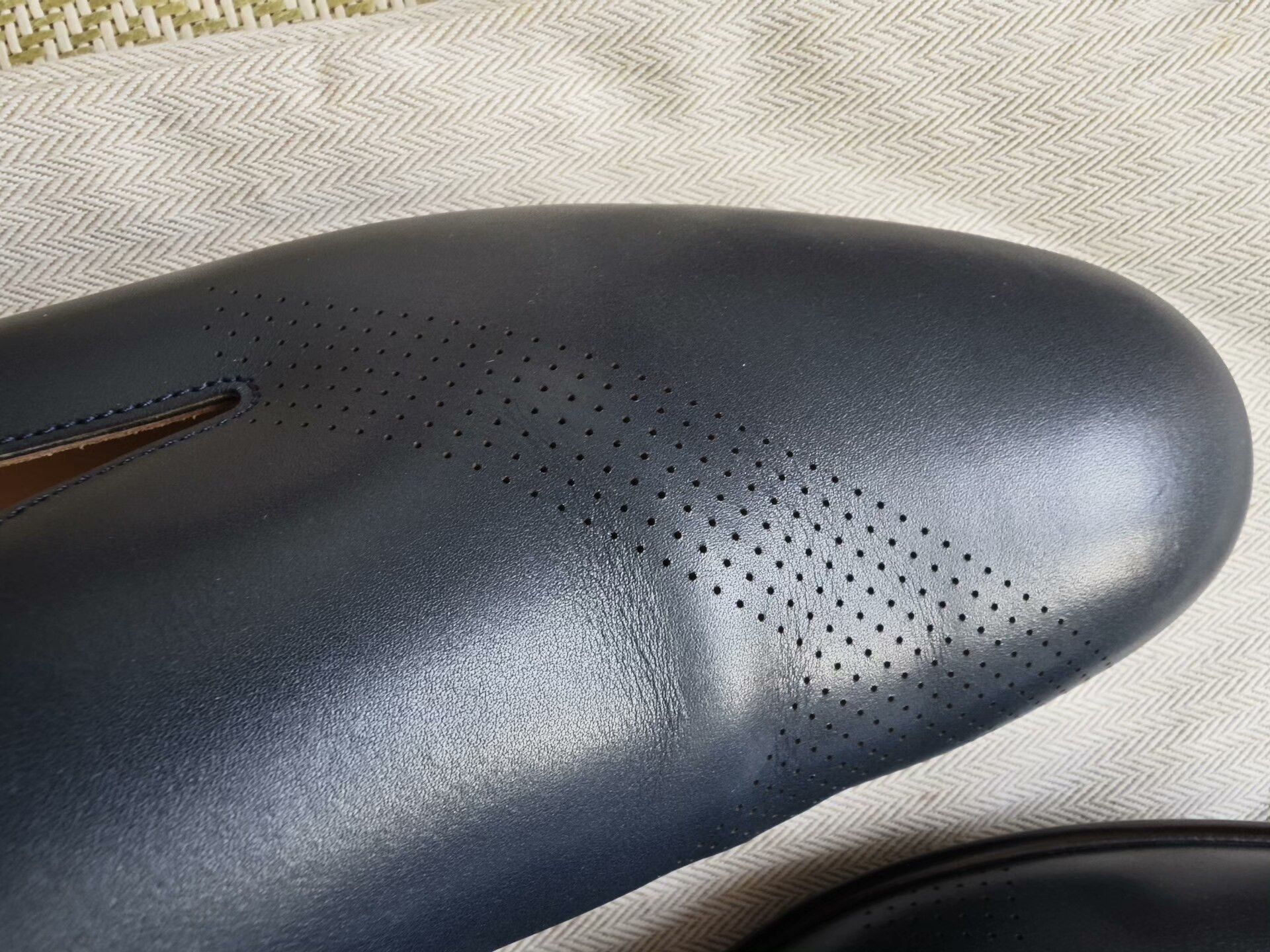 Hermes hermes loafers in deep navy blue leather Size US 11 / EU 44 - 5 Thumbnail