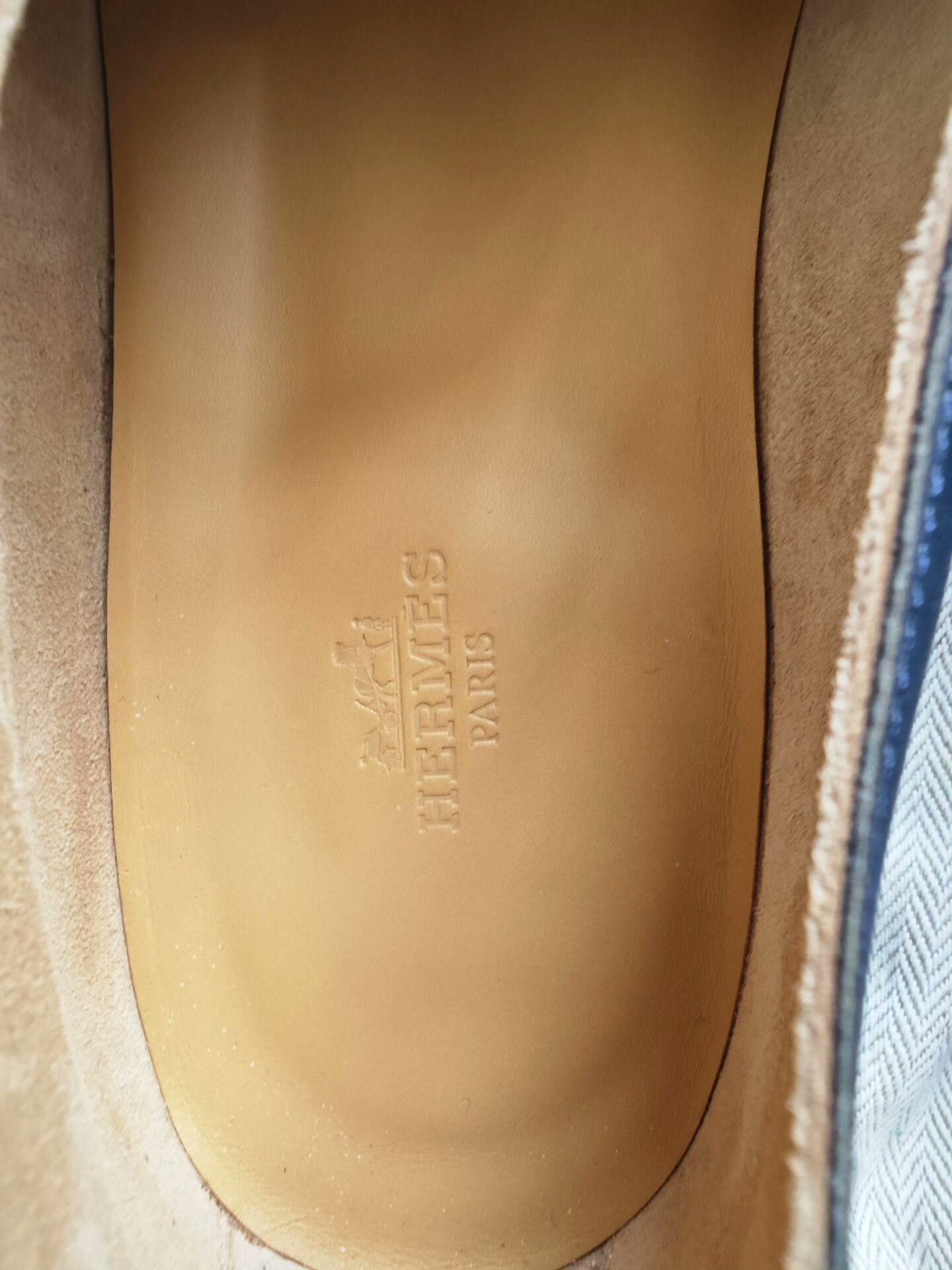 Hermes hermes loafers in deep navy blue leather Size US 11 / EU 44 - 3 Thumbnail