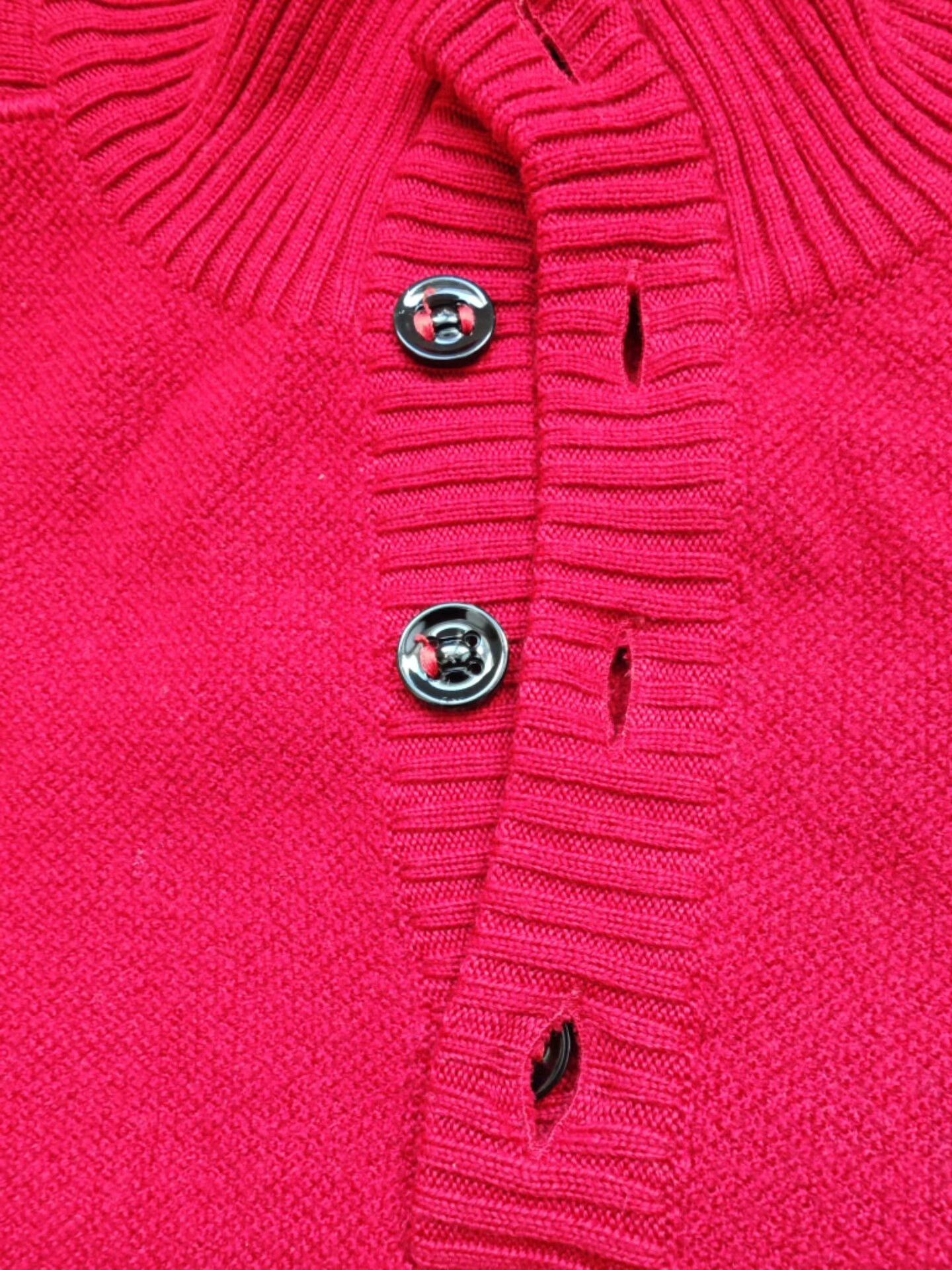 Burberry Burberry Red Military Style Wool Sweater Size US XL / EU 56 / 4 - 3 Thumbnail