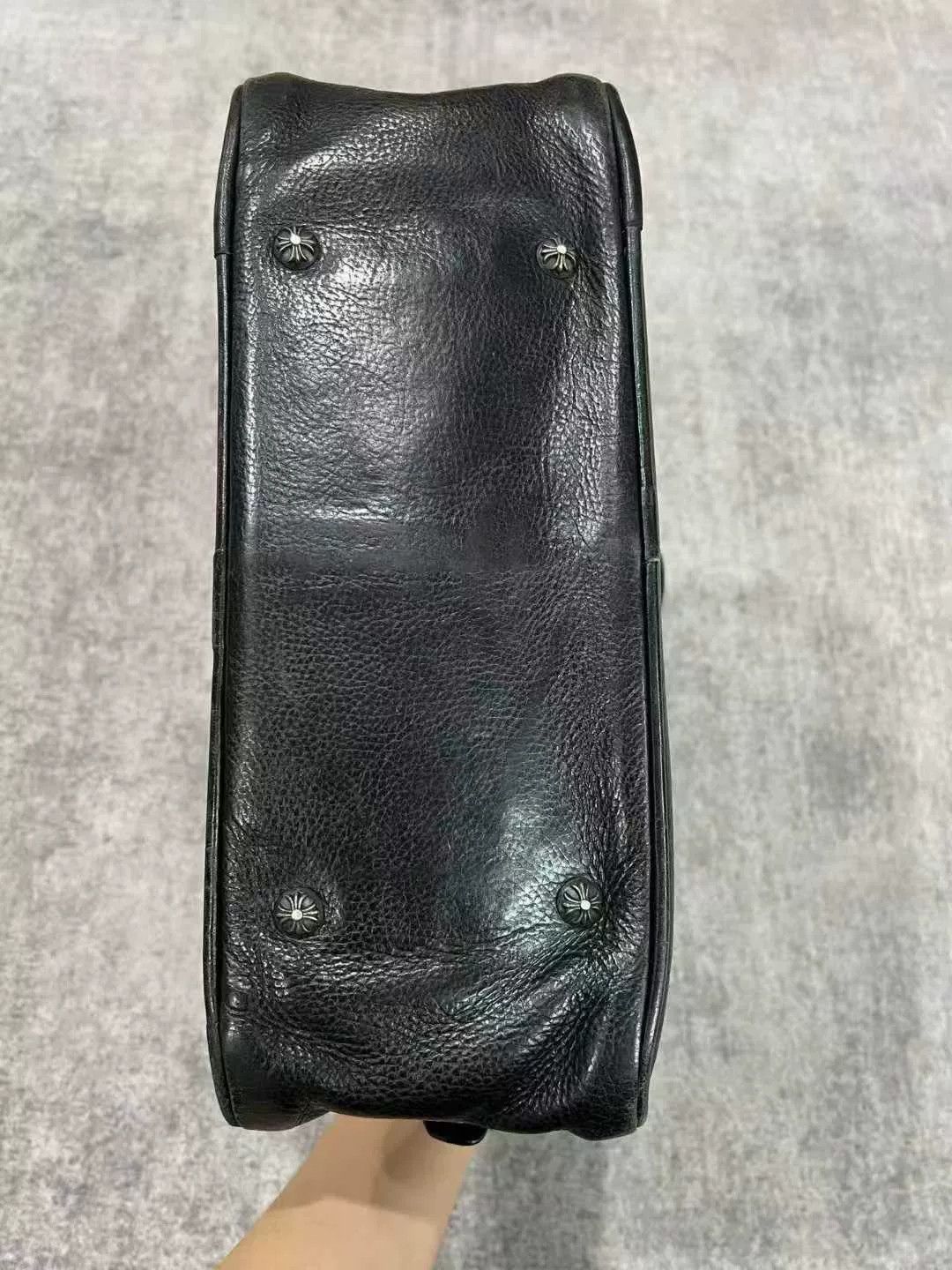 Chrome Hearts chrome hearts black leather bowling bag Size ONE SIZE - 4 Thumbnail