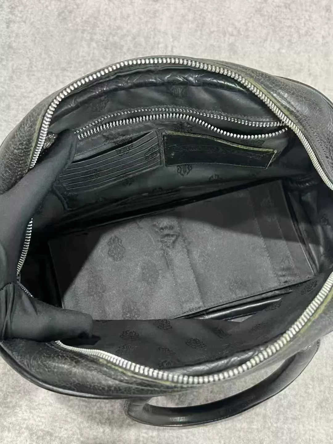 Chrome Hearts chrome hearts black leather bowling bag Size ONE SIZE - 5 Thumbnail