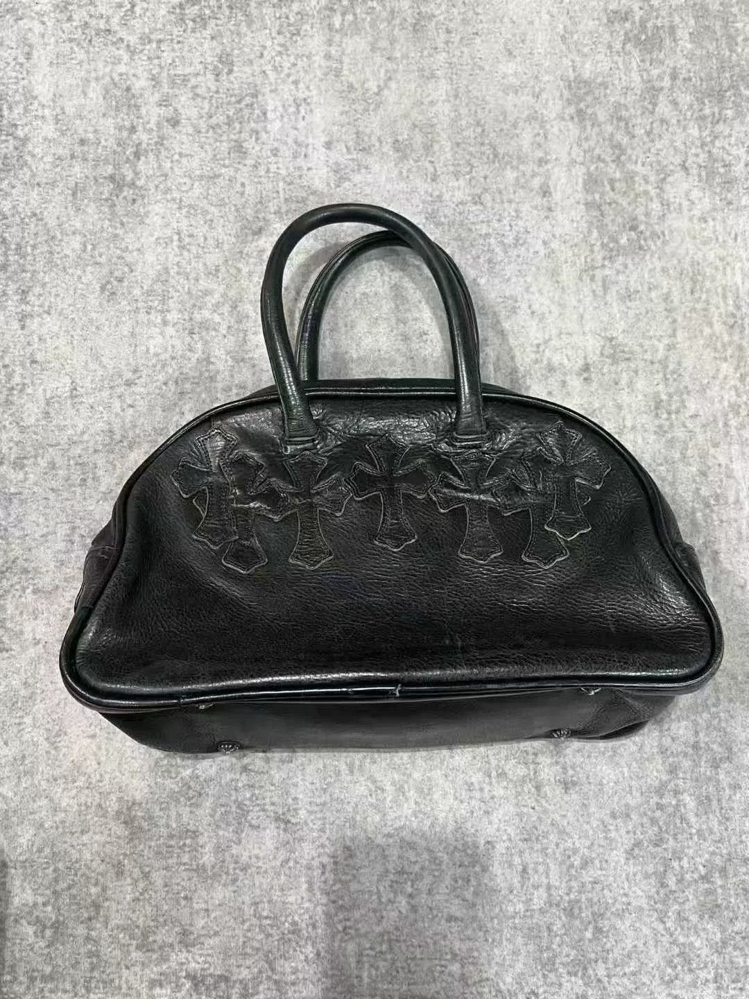 Chrome Hearts chrome hearts black leather bowling bag Size ONE SIZE - 2 Thumbnail