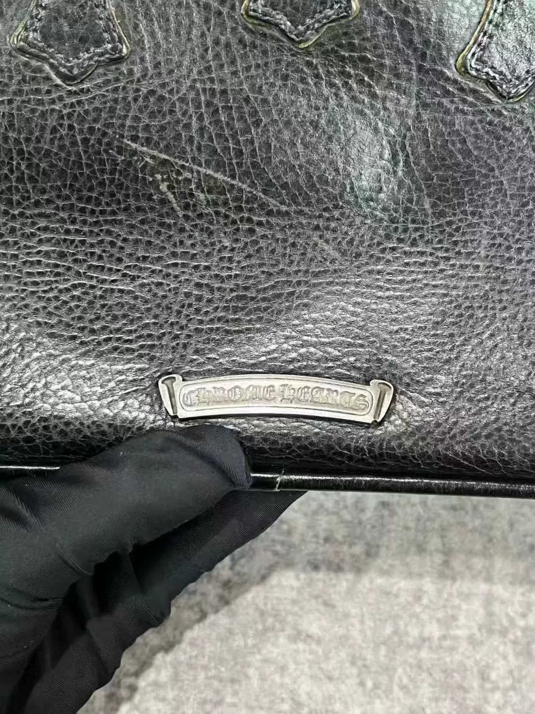 Chrome Hearts chrome hearts black leather bowling bag Size ONE SIZE - 3 Thumbnail