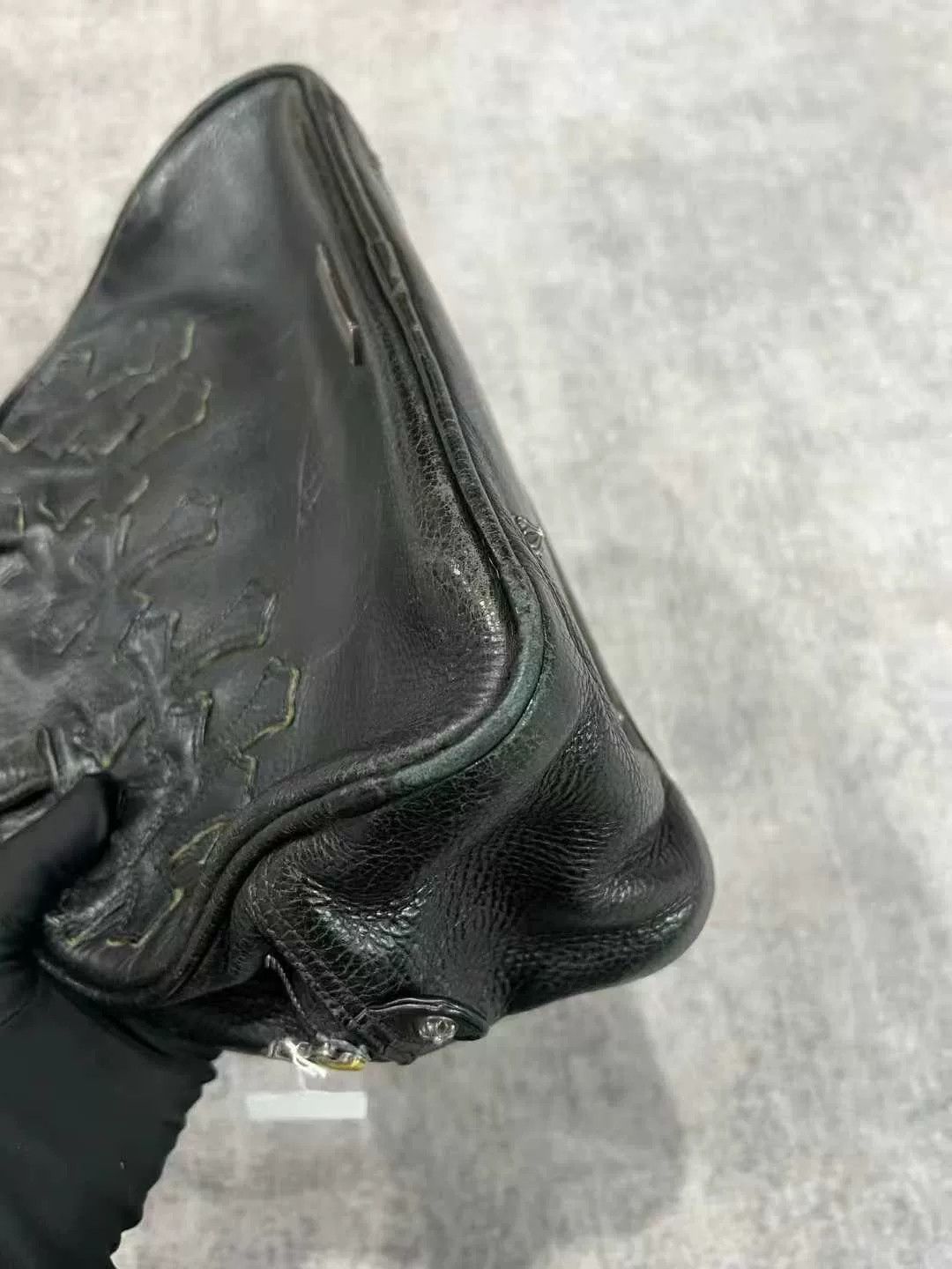 Chrome Hearts chrome hearts black leather bowling bag Size ONE SIZE - 7 Thumbnail