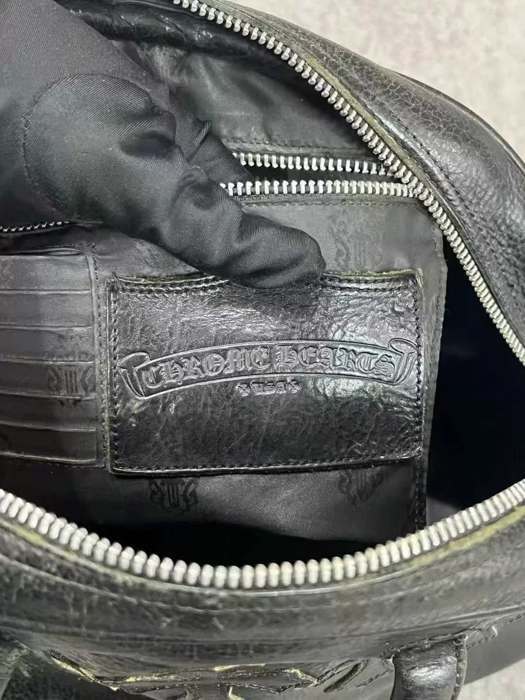 Chrome Hearts chrome hearts black leather bowling bag Size ONE SIZE - 6 Thumbnail