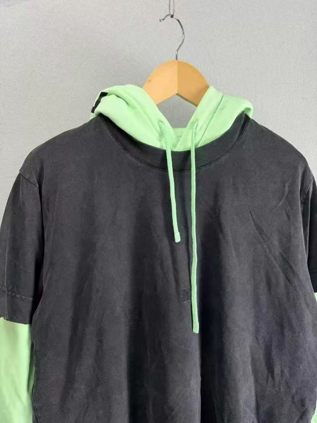 Givenchy Givenchy Black Green Hooded Sweatshirt Size US XS / EU 42 / 0 - 2 Thumbnail