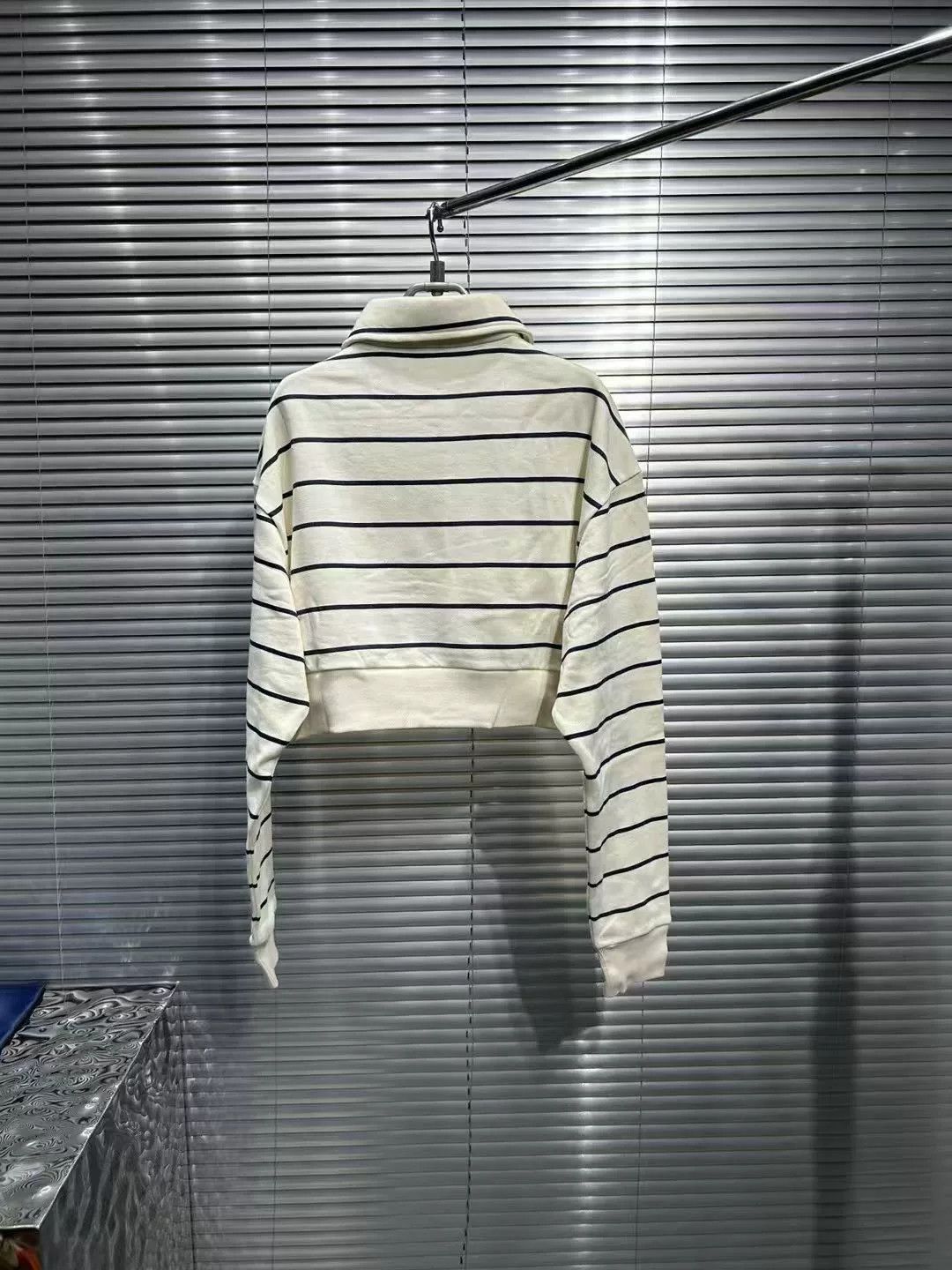 Miu Miu Miumiu Striped Long Sleeve Polo Shirt Size S / US 4 / IT 40 - 2 Thumbnail