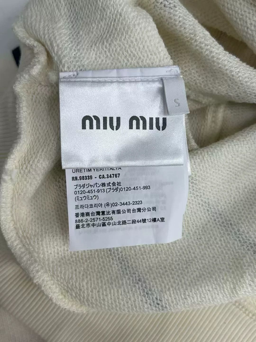 Miu Miu Miumiu Striped Long Sleeve Polo Shirt Size S / US 4 / IT 40 - 4 Thumbnail
